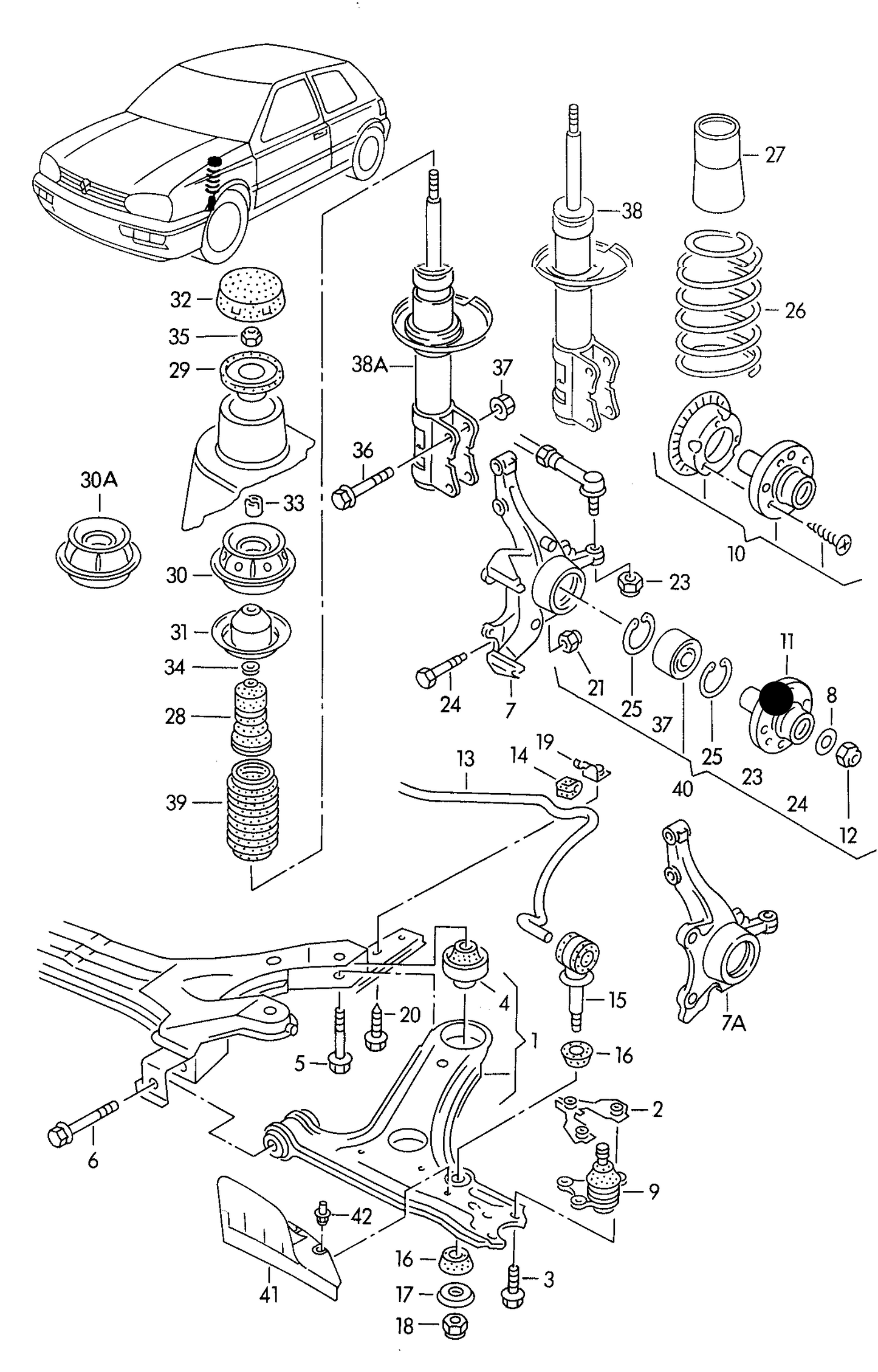 103478 Front Wheel Hub without ABS Ring 4x100