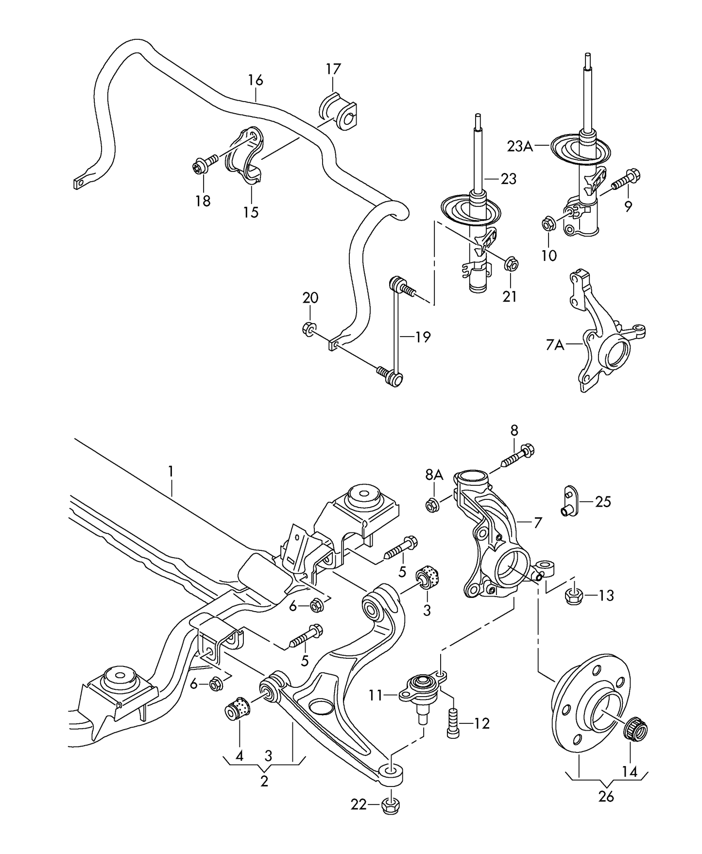 174795 Meyle HD R/H Control Arm with bushes and without joint PR-0WR only!