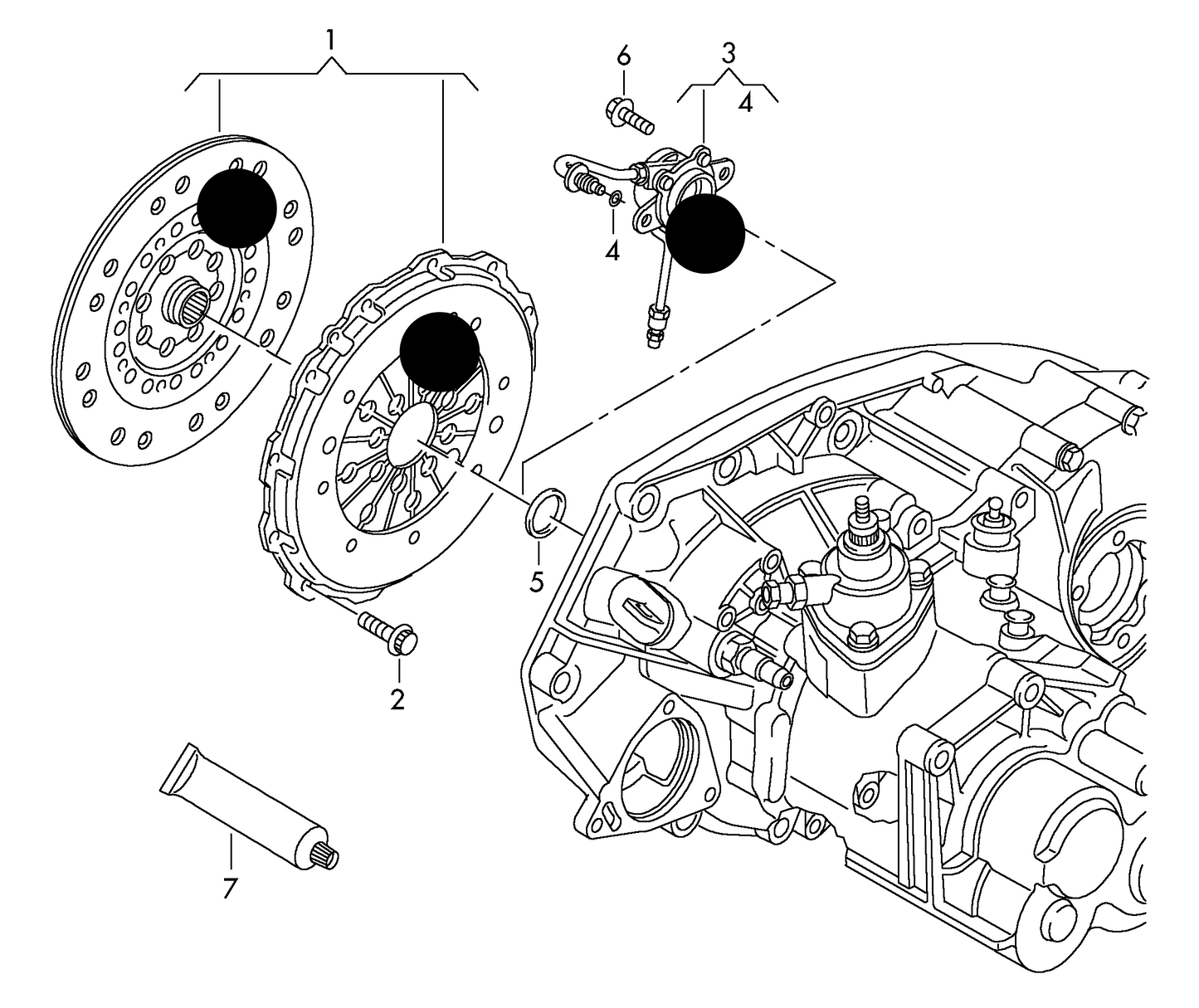 115752 LUK 3pc Clutch Kit & Release Bearing