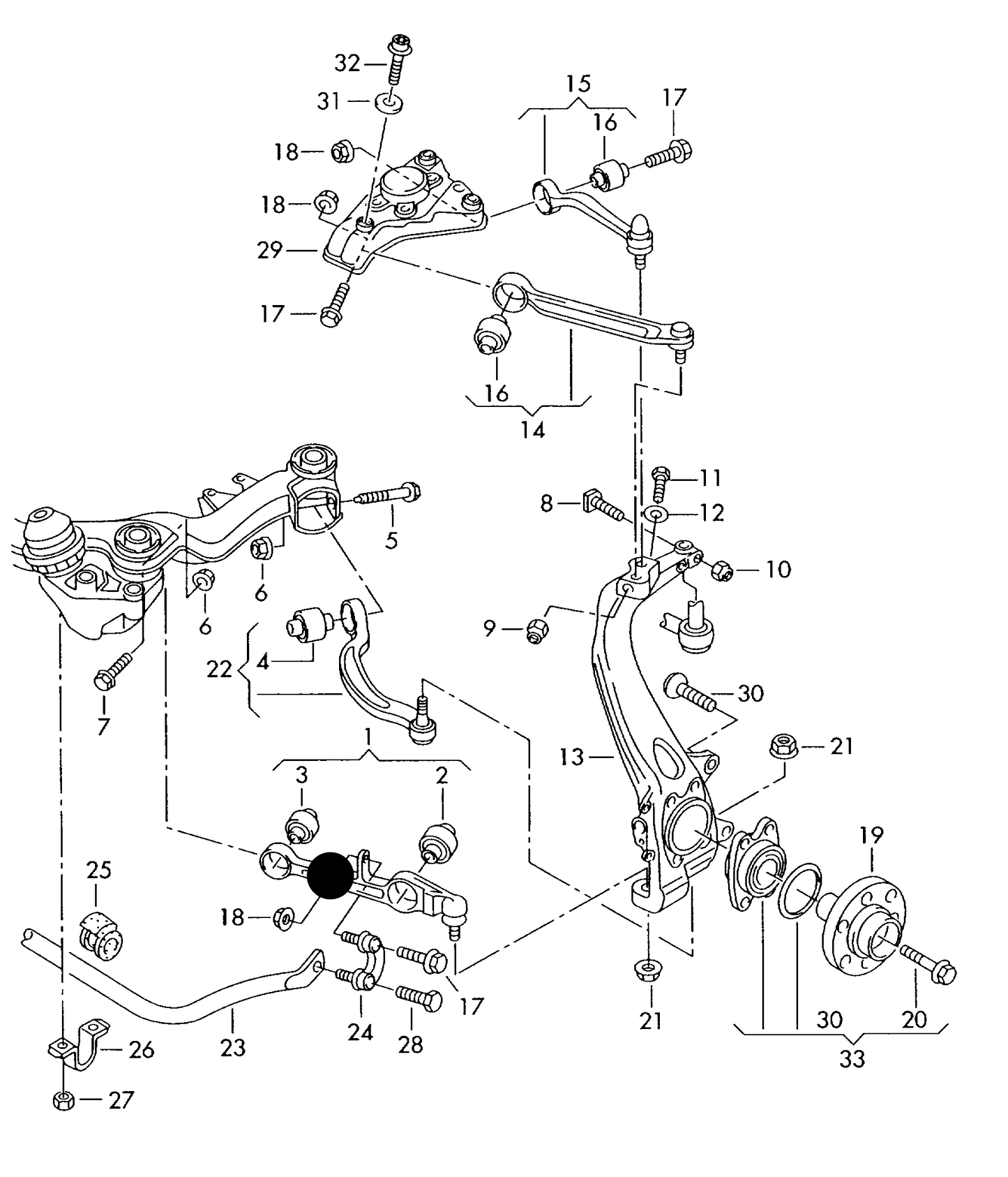 110446 Front Control Arm>Front Straight A6/All Road '4F' 04>09