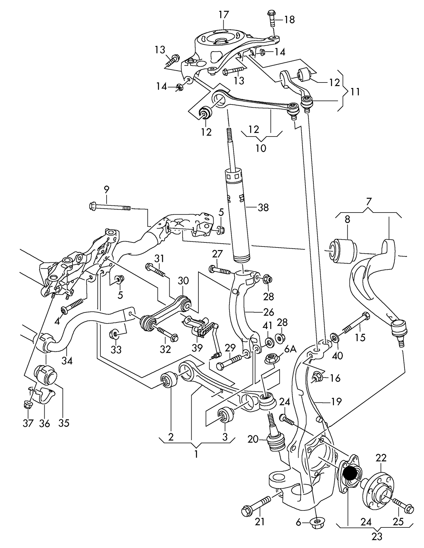 113238 Front/Rear Wheel Bearing Kit Various Audi 2007>
