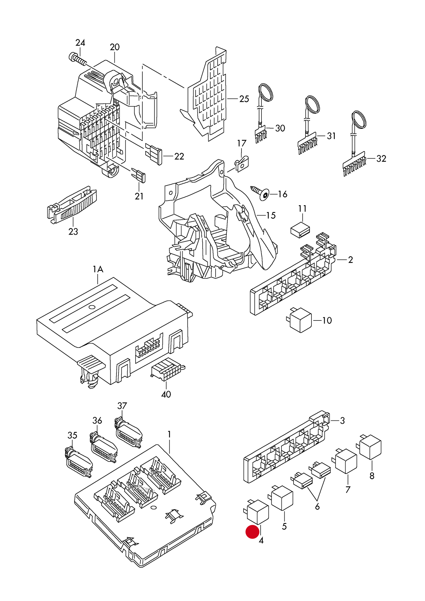 115663 Relay for fuel pump relay location/code no.: D >> - 02.11.2009 inner 1.1/449