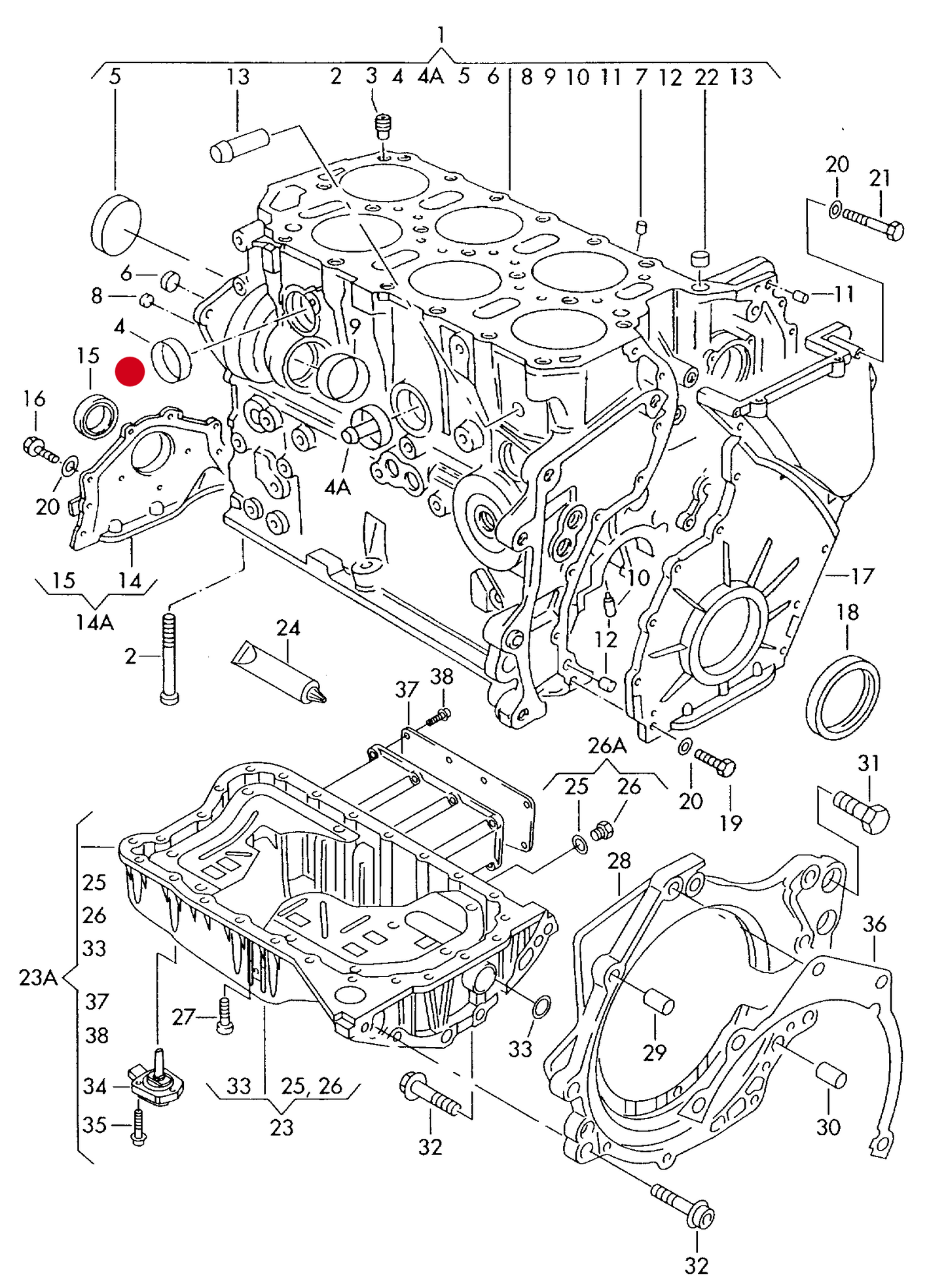 104461 Engine core plug 24mm