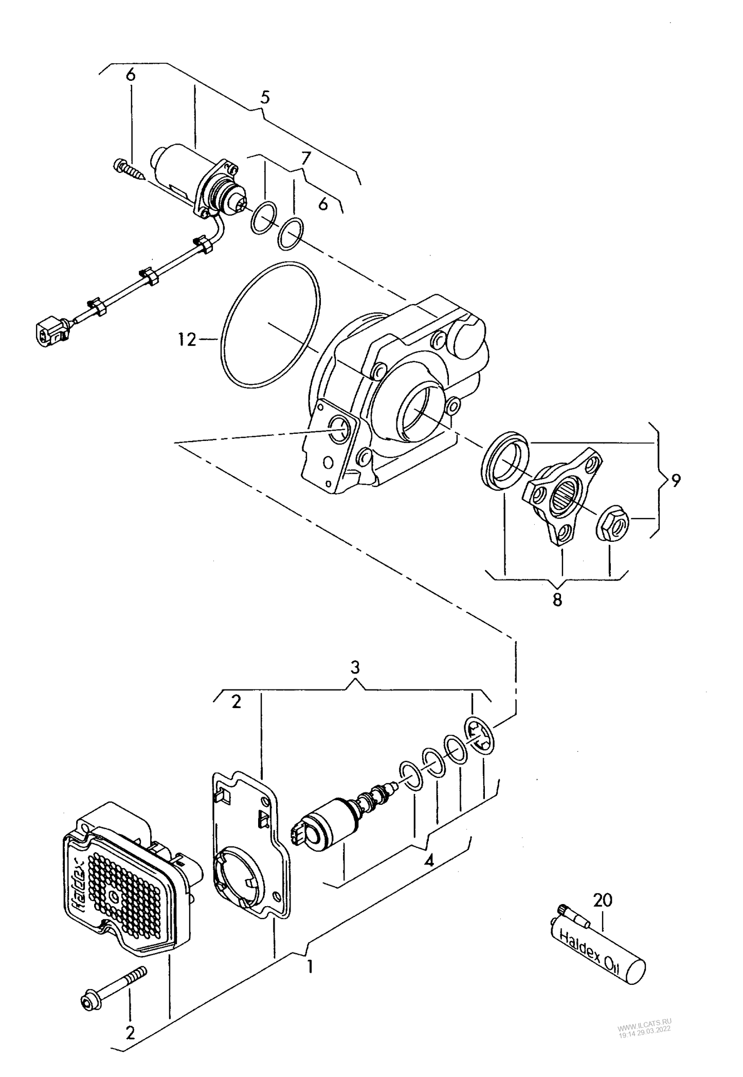 525-016 TT 8J Rear control unit for four-wheel drive pre-charging pump quattro KMC,KMD,MML, MMK rear axle code letter: