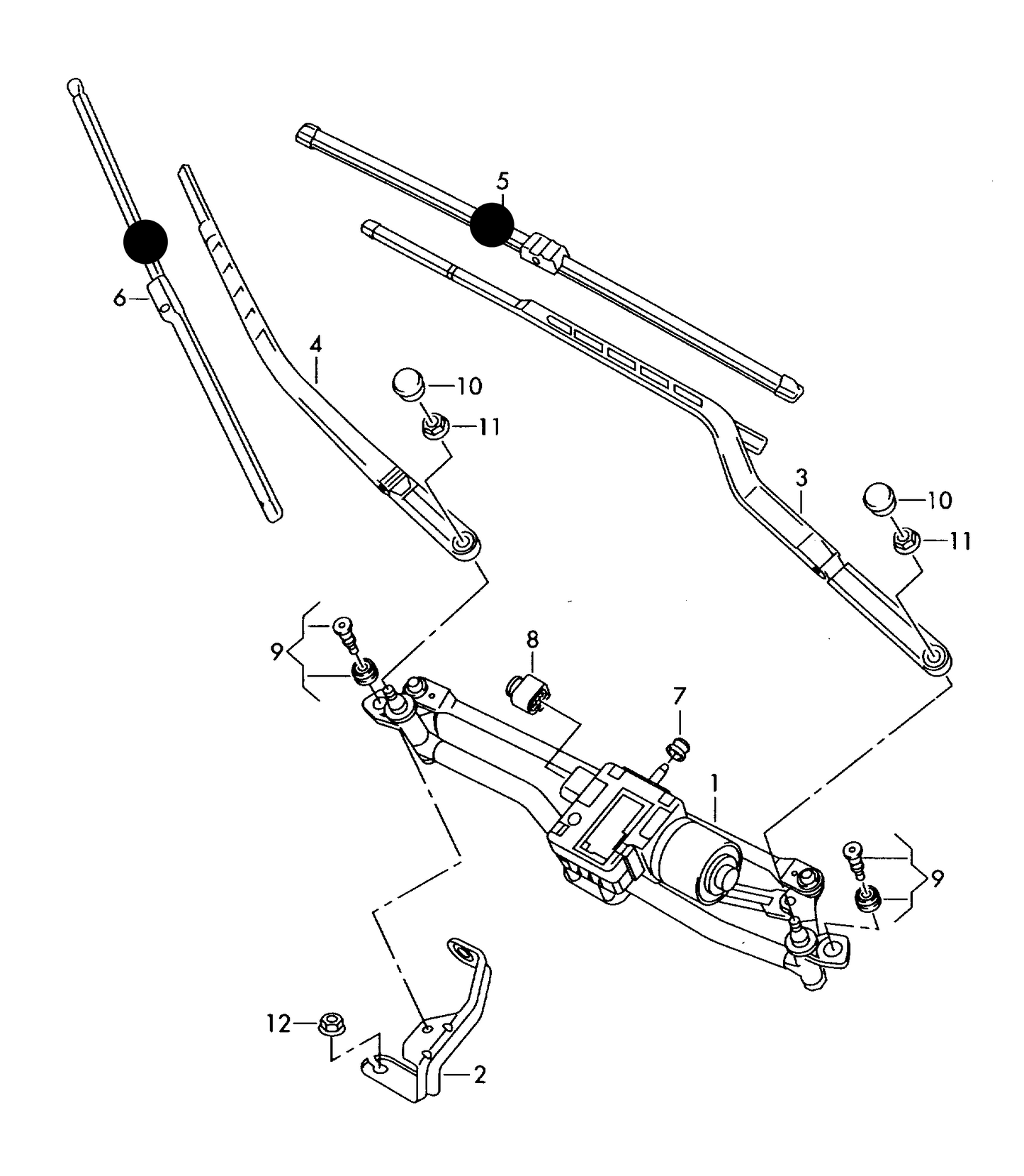 112377 Front Aero wiper blades A3 05>