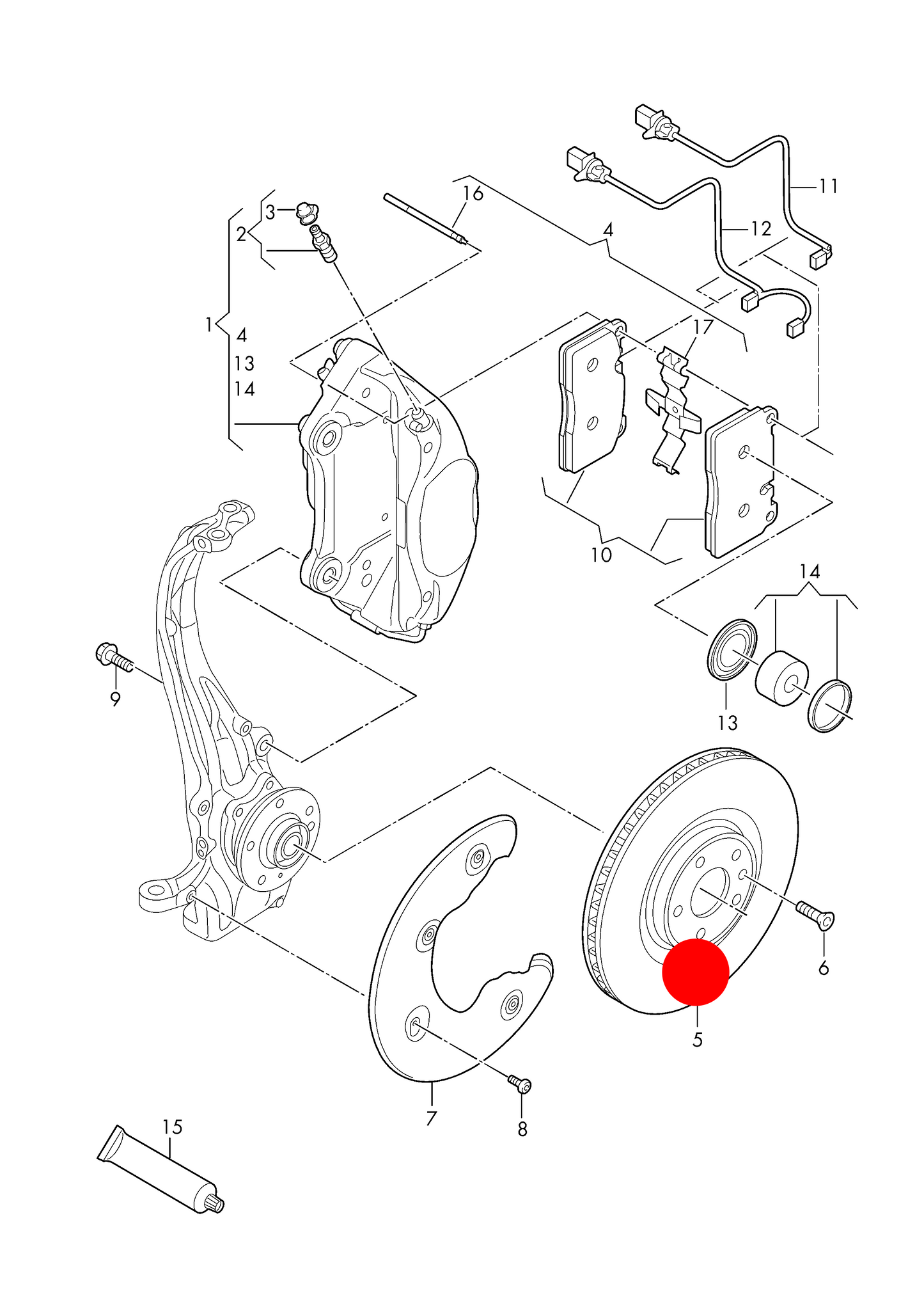 184368 Pair of Brembo Front Vented Brake Discs-320x30mm 5/112