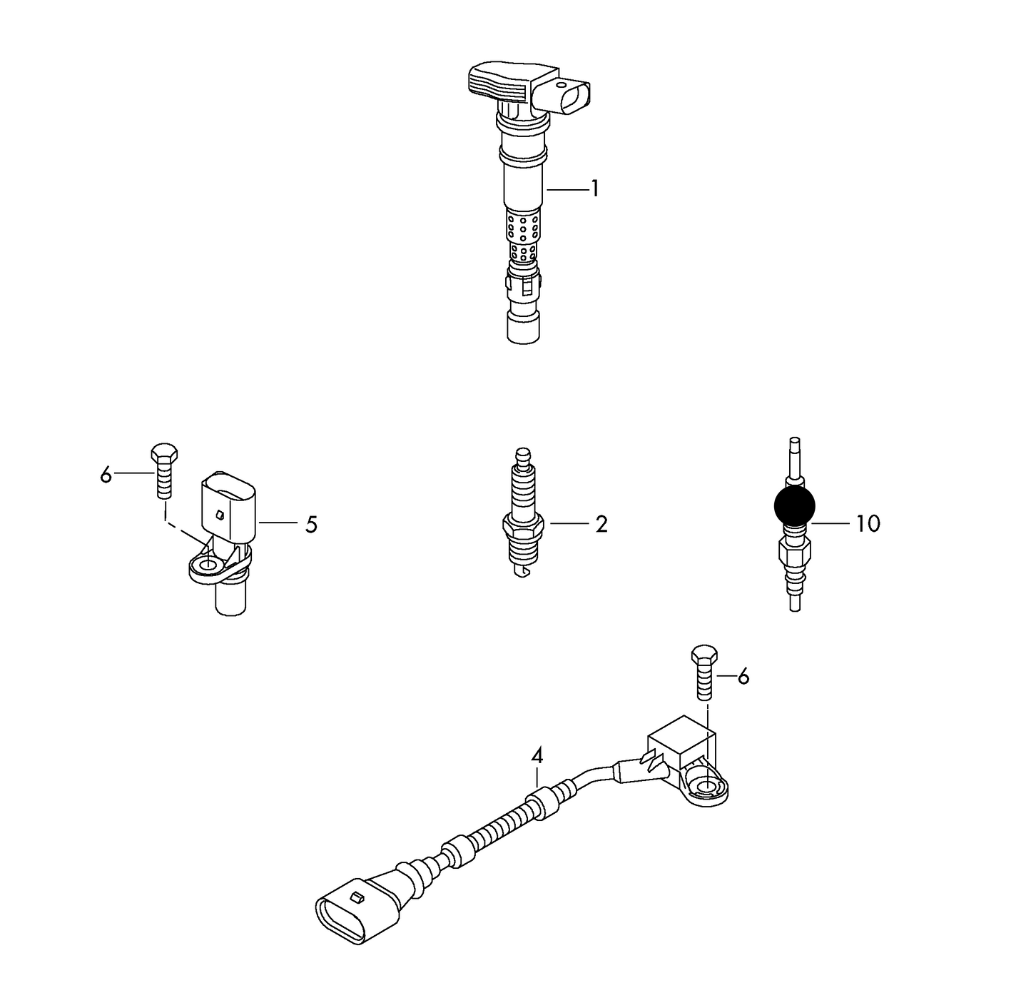 109481 Glow Plug Various VAG 2.5TDI AKN,BDG,BDH, BAU, AKE,AYM,BFC, BAU,BCZ,BDG, BDH