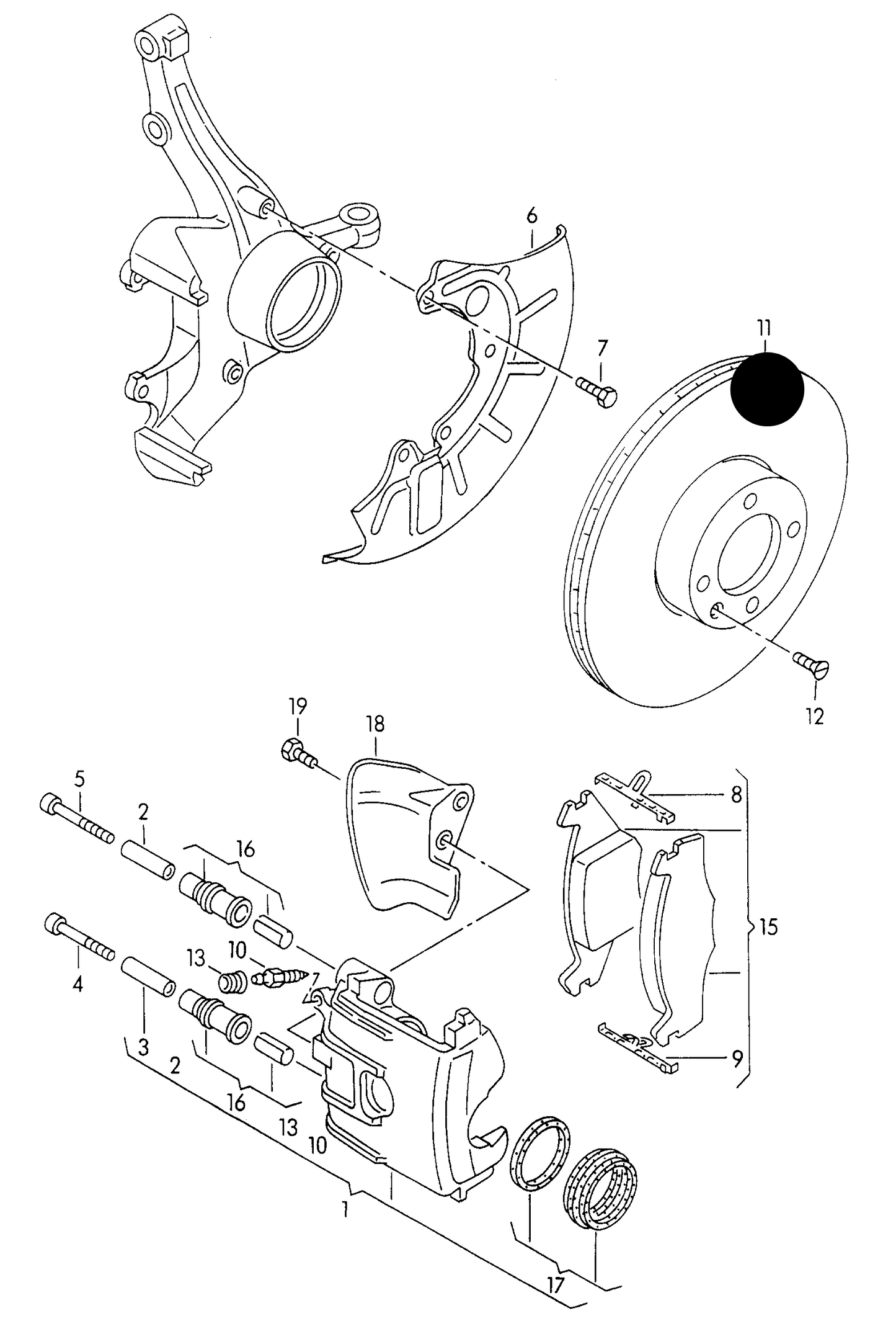 104027 Pagid Front Vented Brake Disc-239x18mm