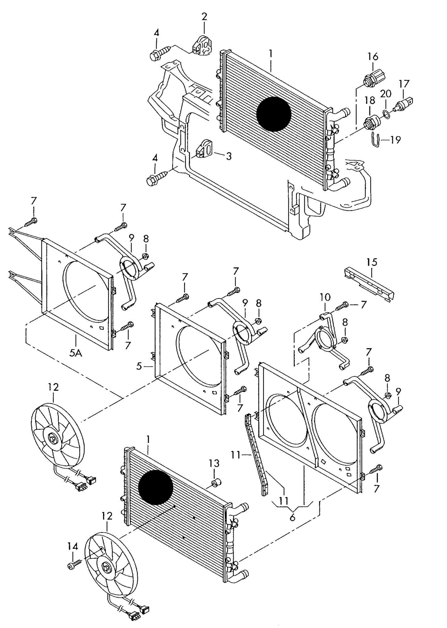 58240 Radiator-628x399x26mm LT 2D 1997>2006 AHD,APA,AGX, ANJ
