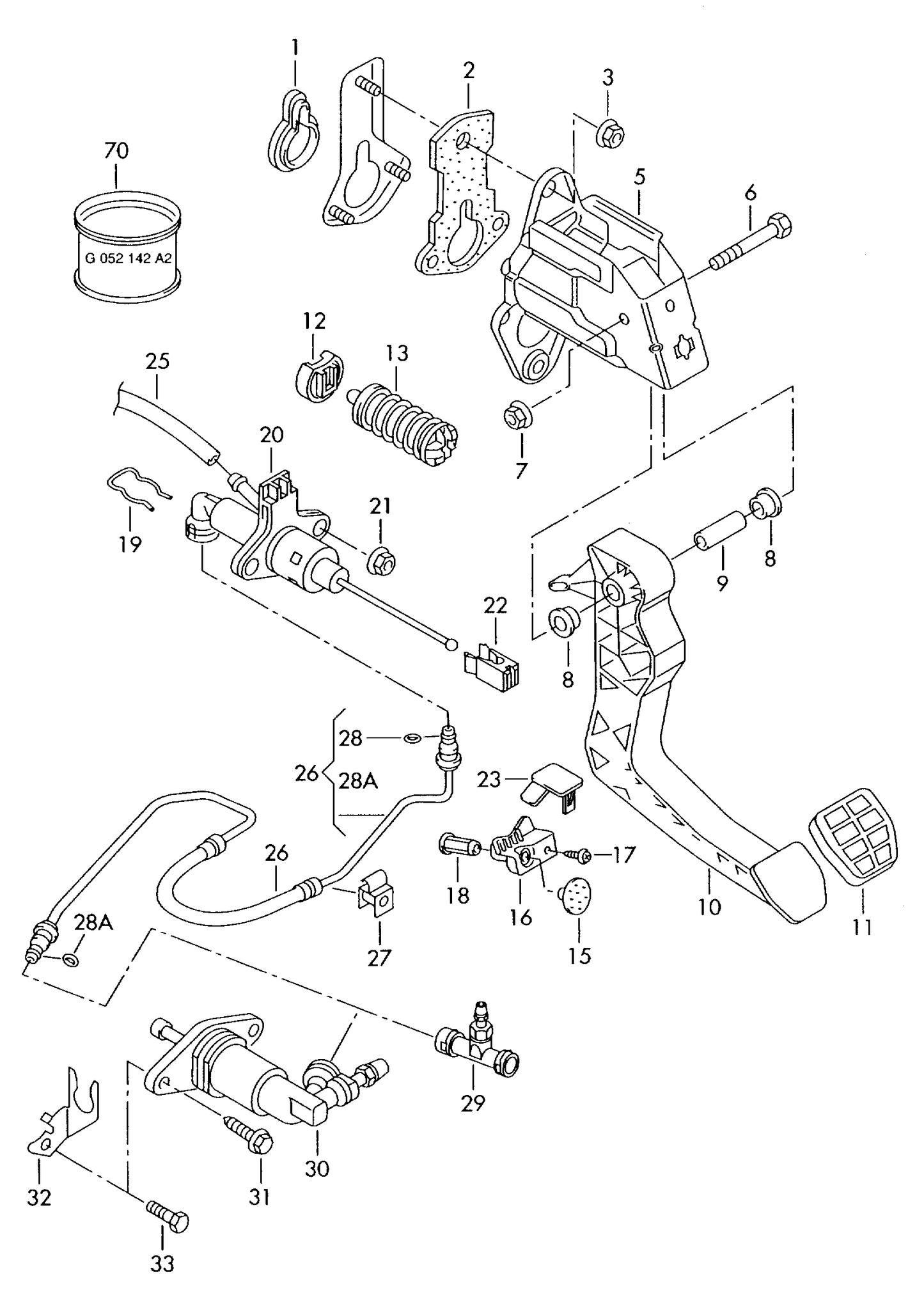 110793 Sachs/Fte/Valeo Clutch Master Cylinder 1.6/1.8/1.9D/2.0