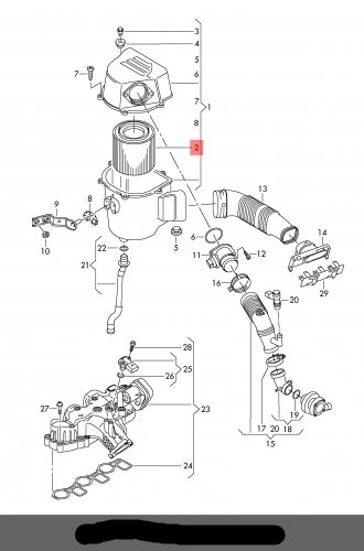113192 Air Filter 3-cylinder diesel eng.+ CAXA,CFWA,4-cylinder petrol eng.+ CBZB,4-cylinder diesel eng.+ CLNA,4-cylinder petrol eng.+ CBZB,CBZC