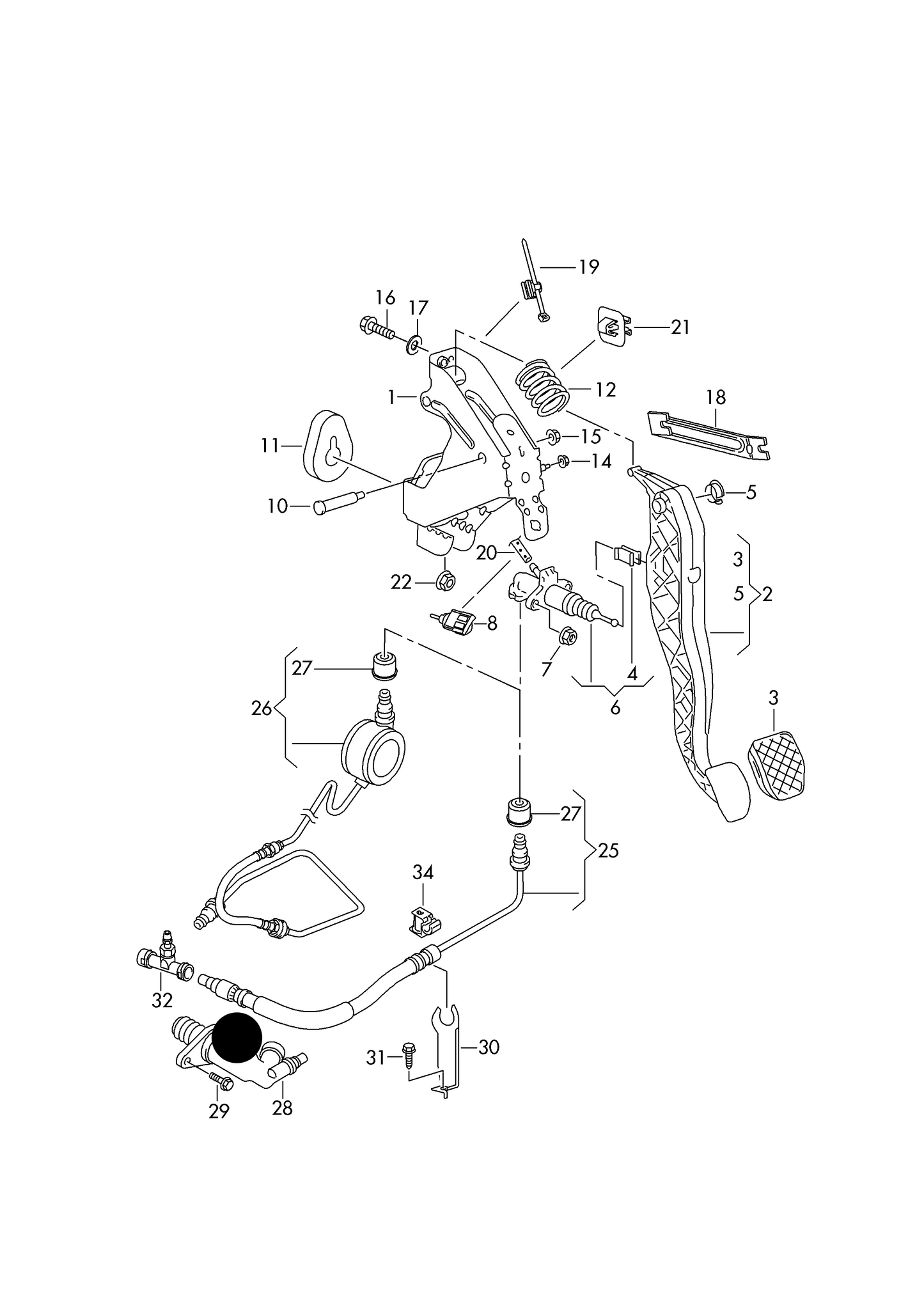 114037 Clutch Slave Cylinder T5 03>15