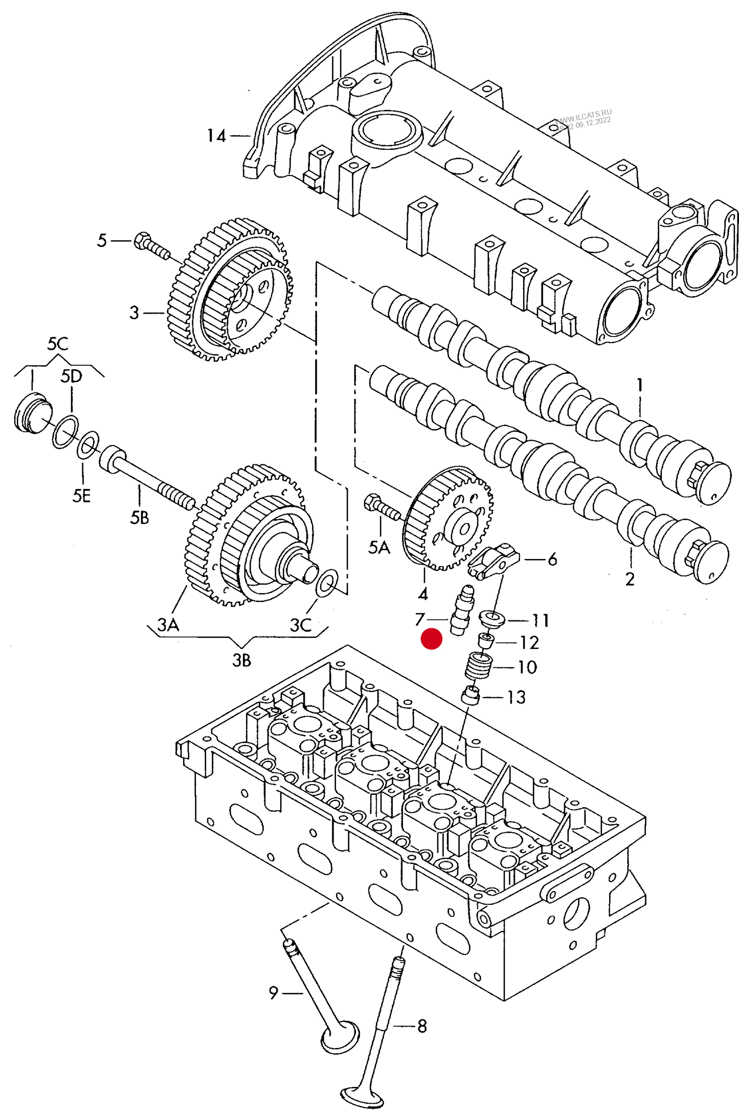 110210 FEBI/INA Hydraulic Cam Follower