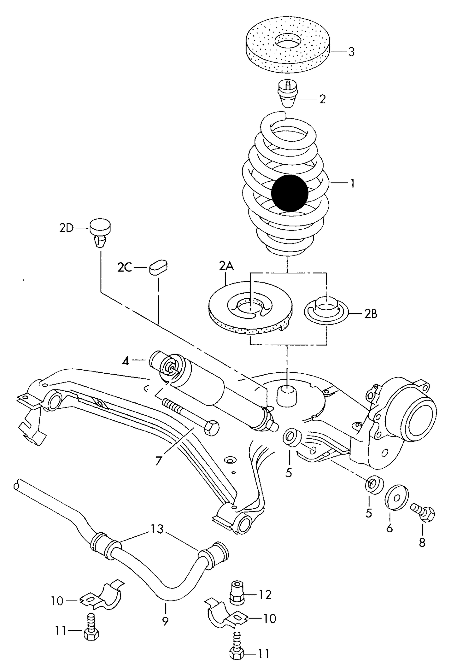 ACS1206 CD-Continental Rear Suspension Coil Spring 800-1000kg PR-OAB SWB