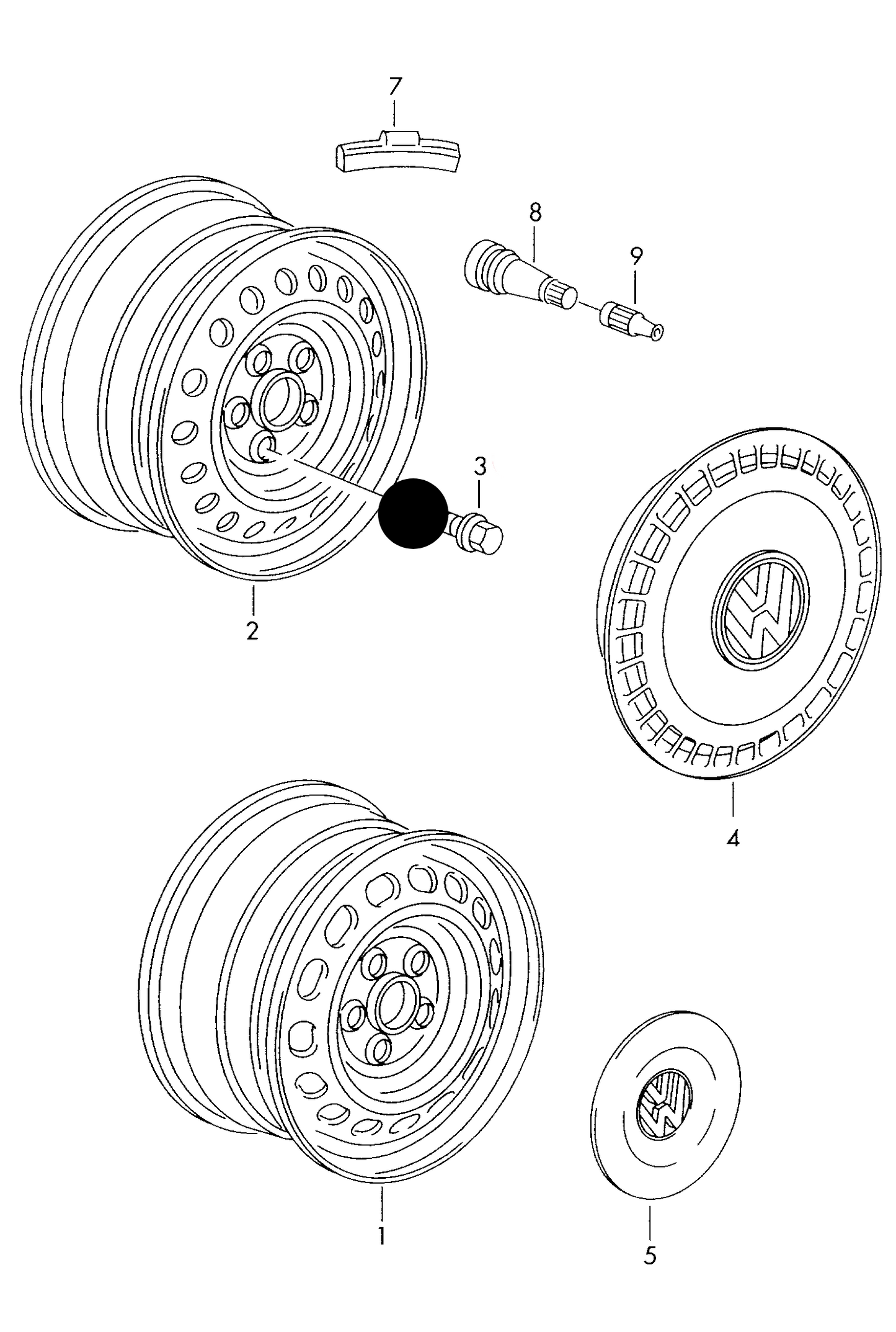 111456 Wheel Bolt M14x1.5x34mm T4 van upto >mid 2001 chassis no: 70-1-000 954 PR:C7V,C3D, PR:C5X