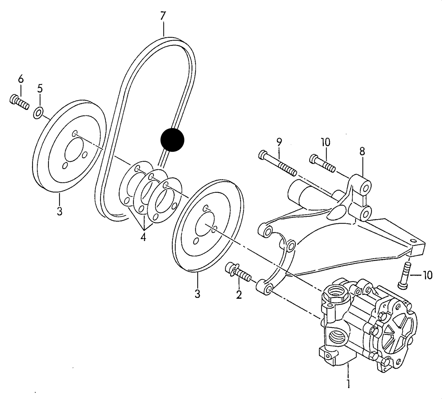 111831 Power Steering Belt 11x650mm T4 1.9D/TD