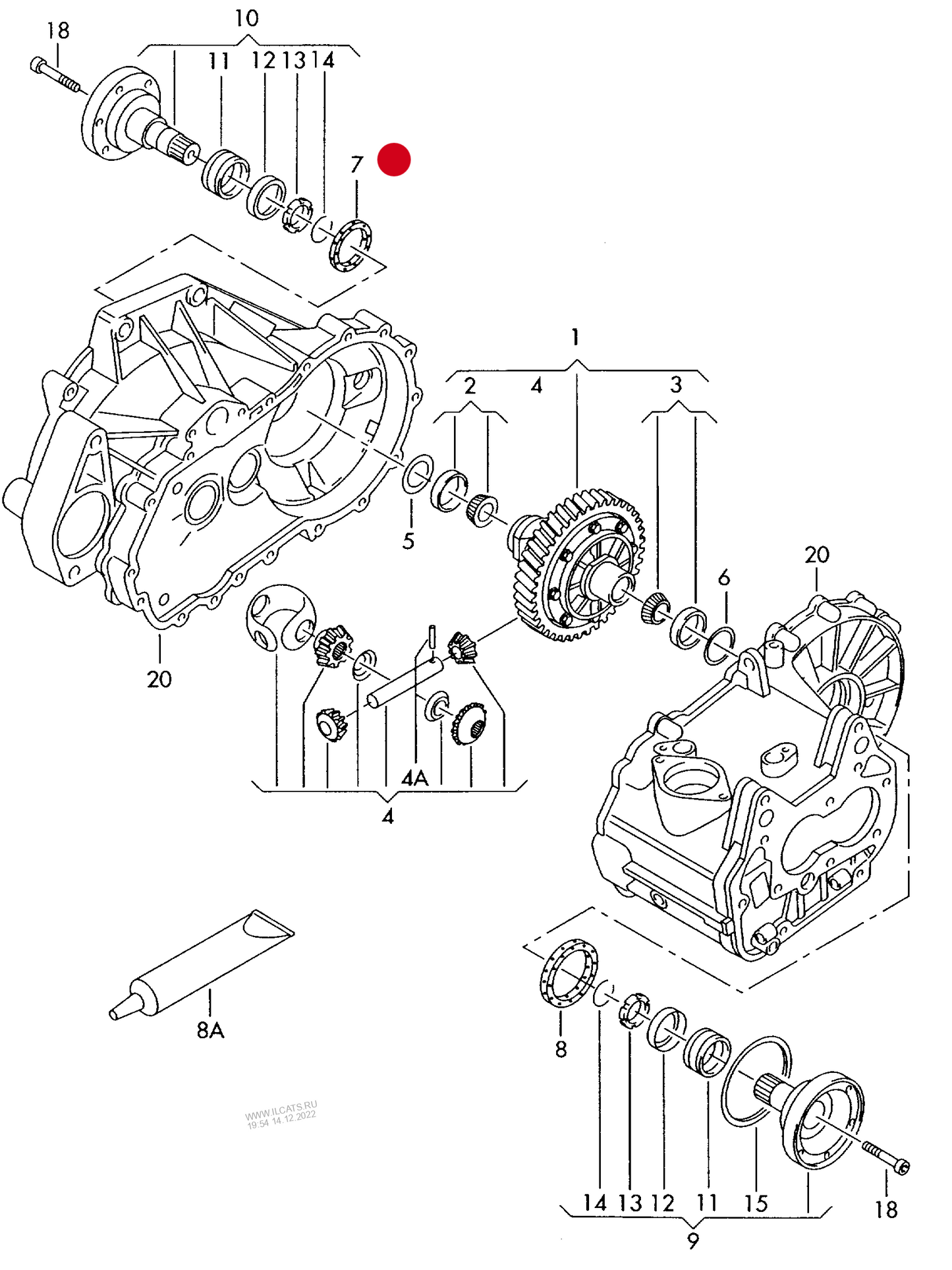 107386 Elring Gearbox Oil Seal VW 5SPEED 48X62X8 MHV