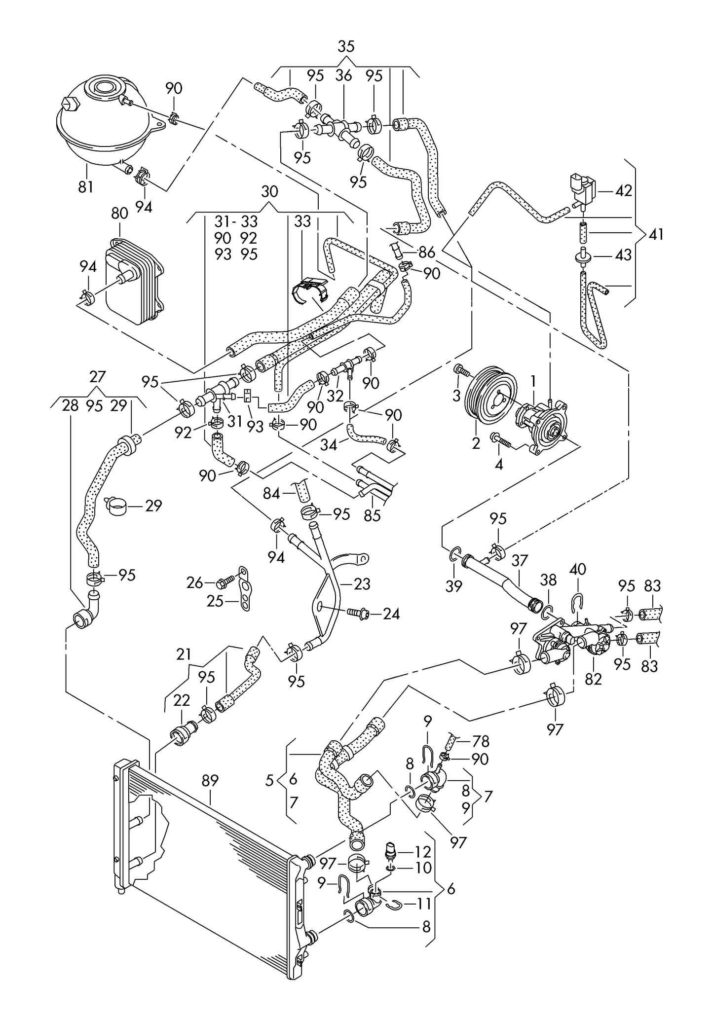 638756 OE Quality Thermostat & housing