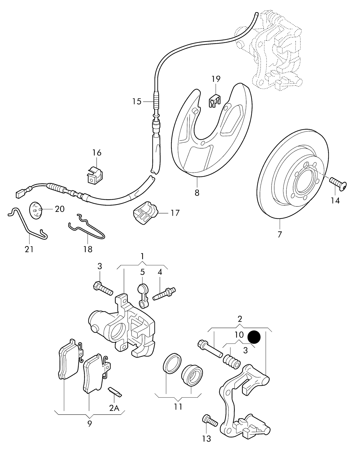 109966 TRW Caliper Piston Sleeve Kit