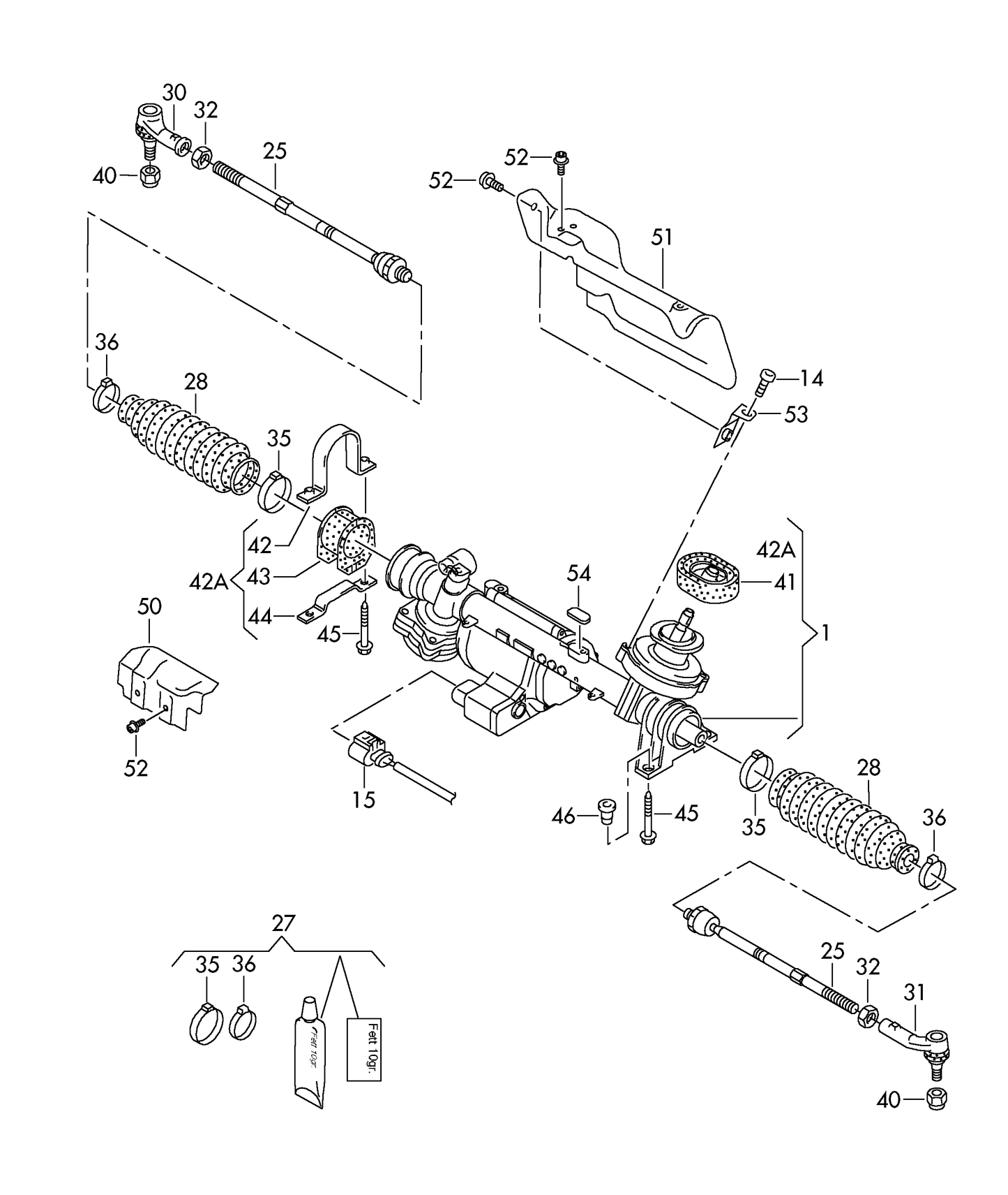 114829 NK/Meyle Inner Tie Rod Nuckle Audi A4/A5