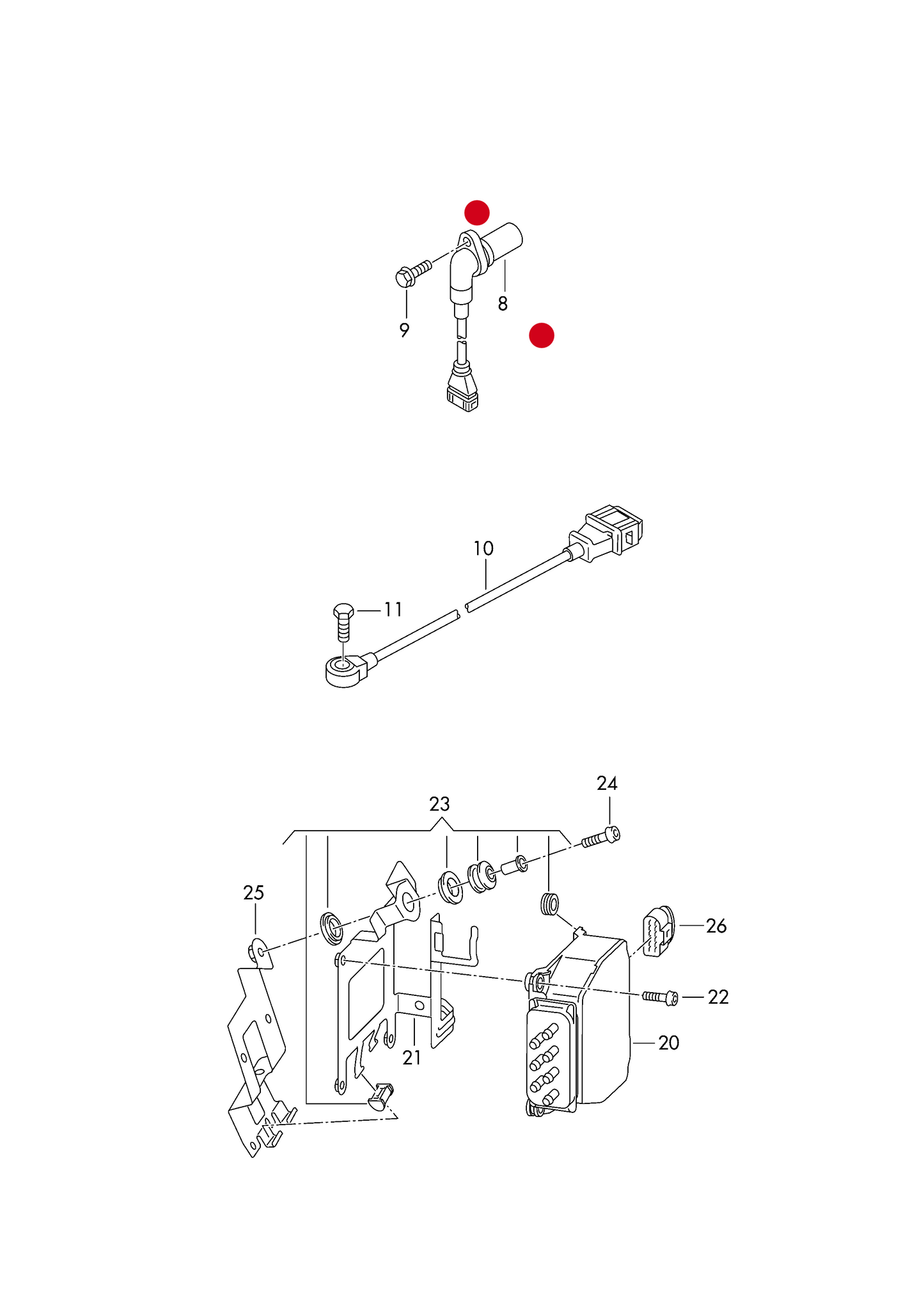 (8) 116502 GENUINE Idle Control Valve for camshaft adjustment petrol eng.+ CAXA,CNVA, CAVG,CTHG,