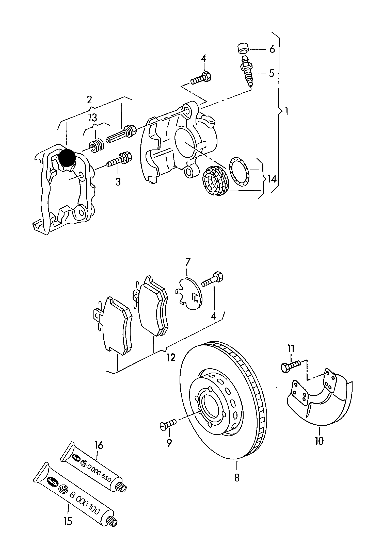 BCC257L TRW LUCAS Front Brake Caliper Carrier-Left T4 PR-1LP