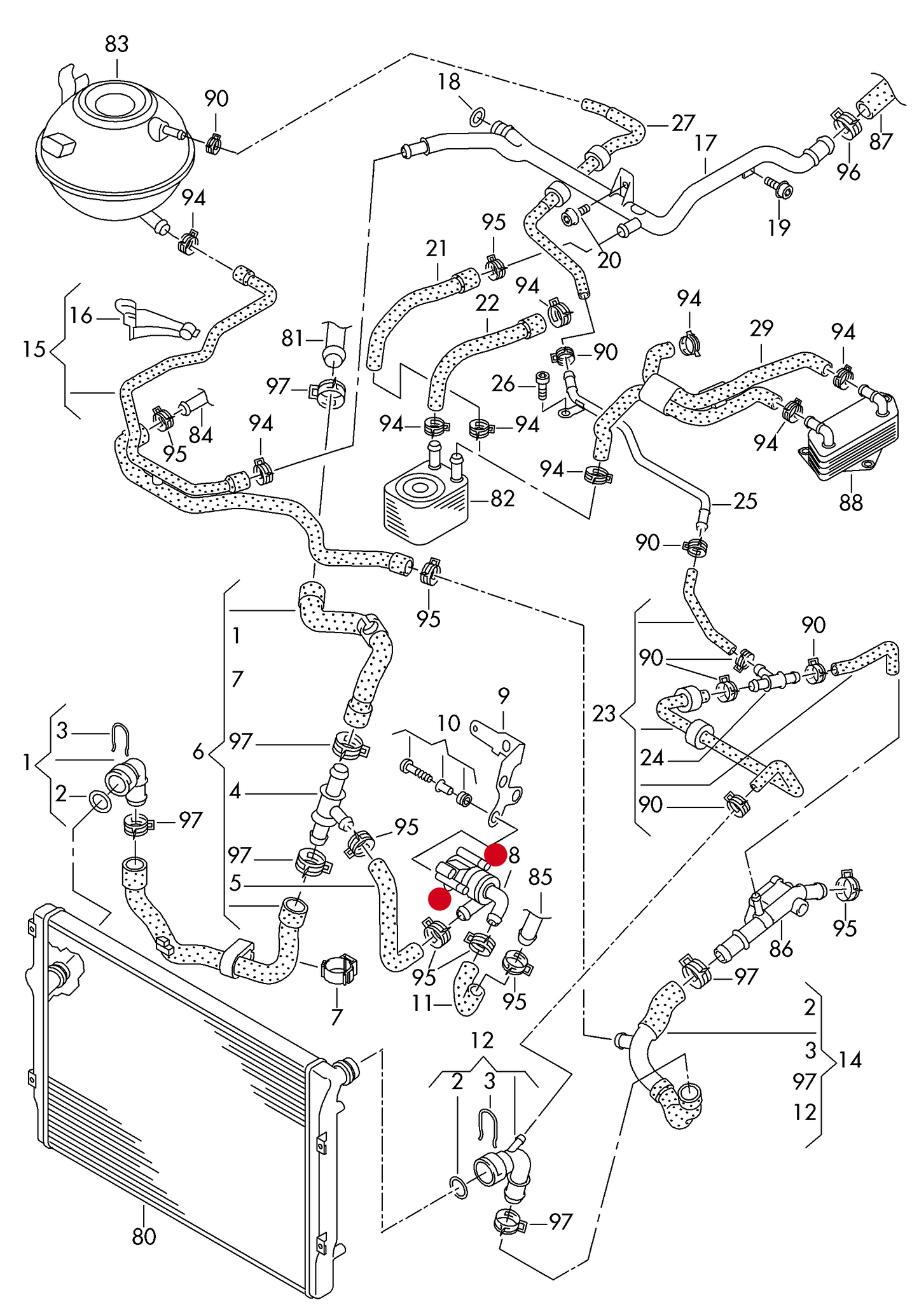 116739 Electric Additional Water Pump 'Pierburg fitment only'