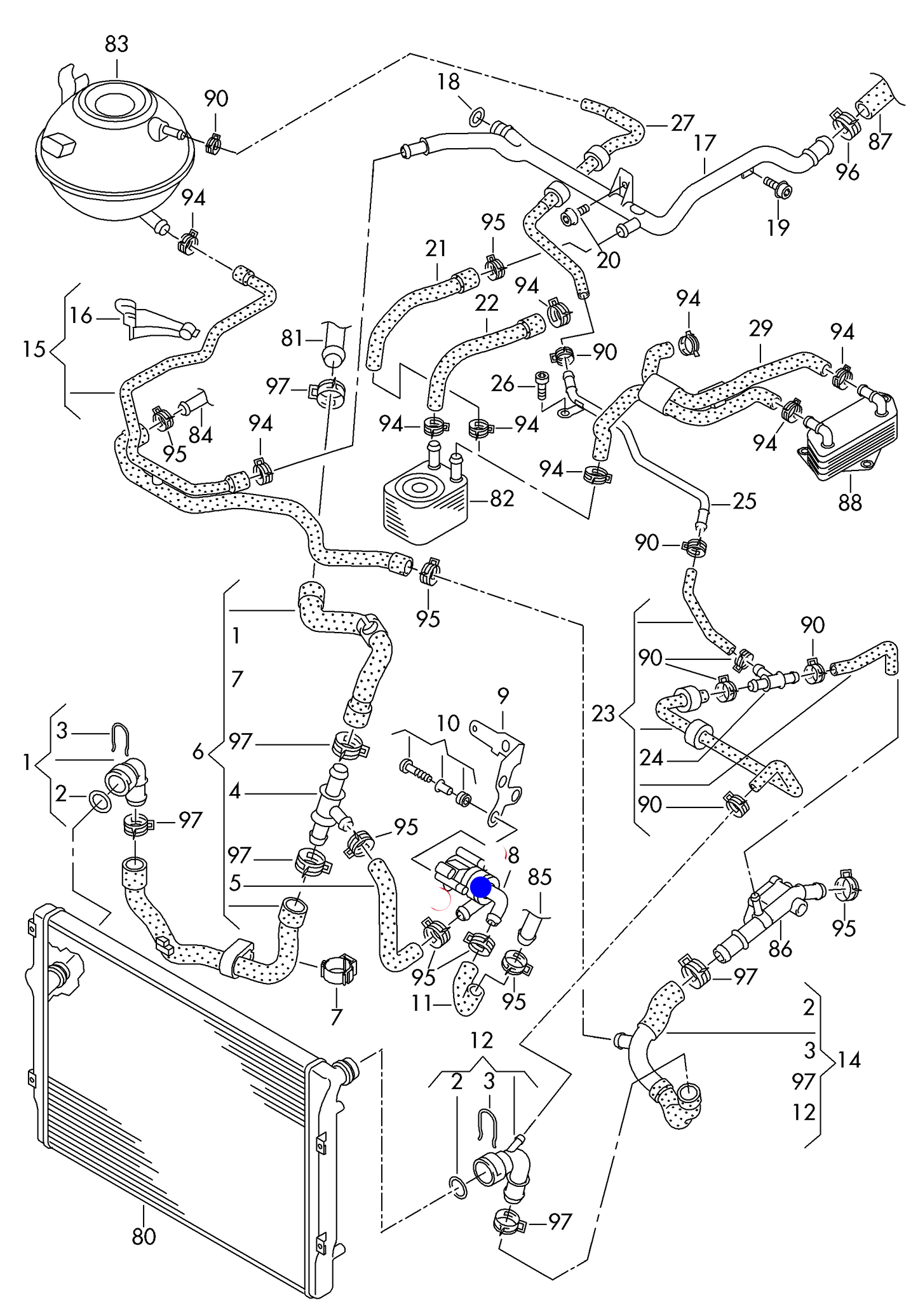 116739 Electric Additional Water Pump 'Pierburg fitment only'