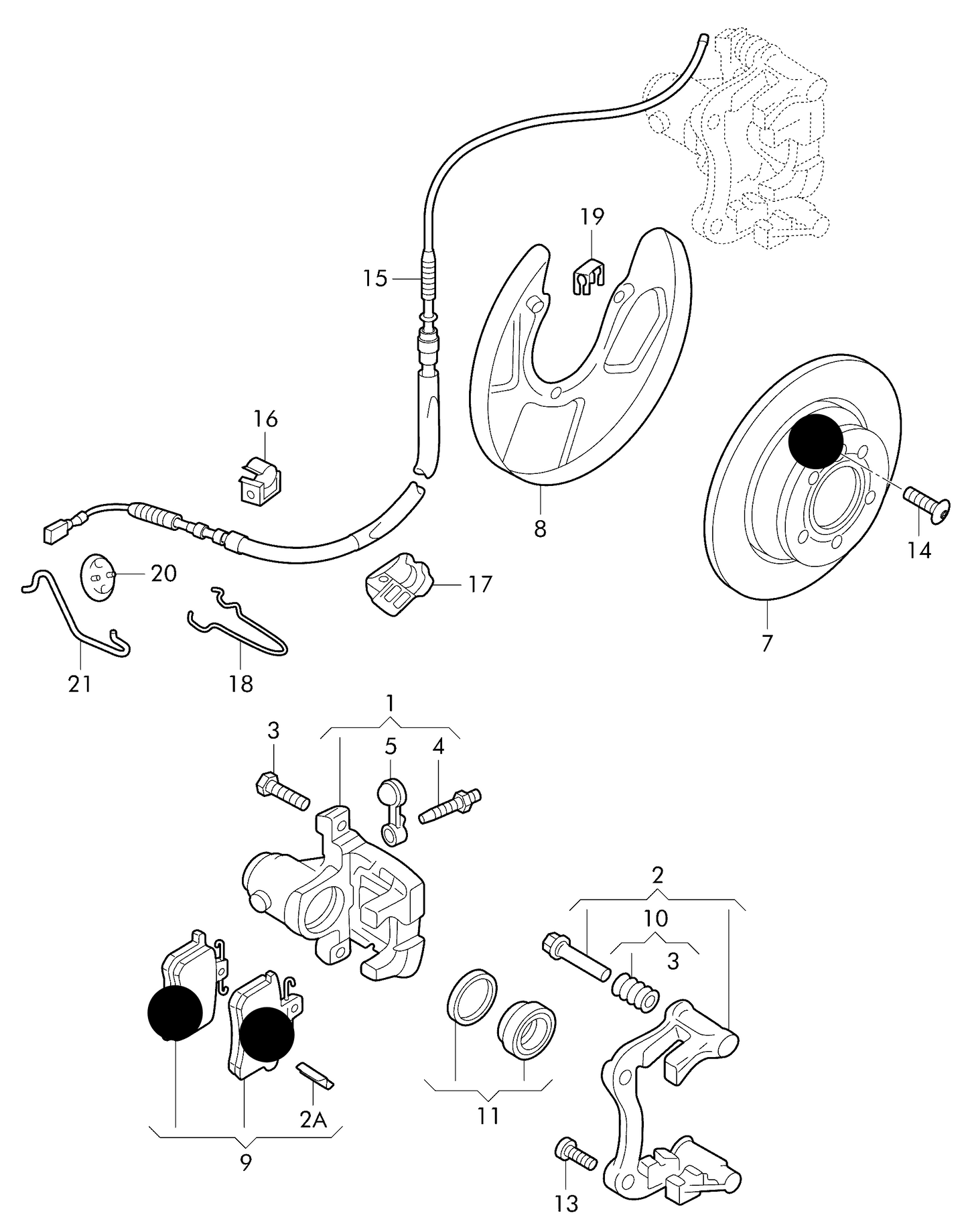 107683KP1 Rear Coated Discs & Pad Kit 232X9MM PR-1KS,1KV