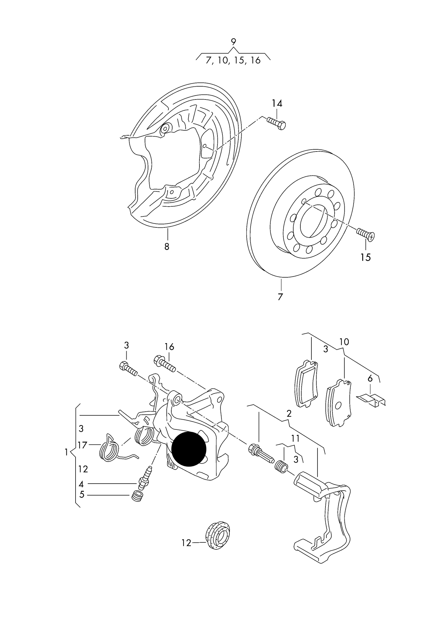 180924 NEW Rear Right Brake Caliper