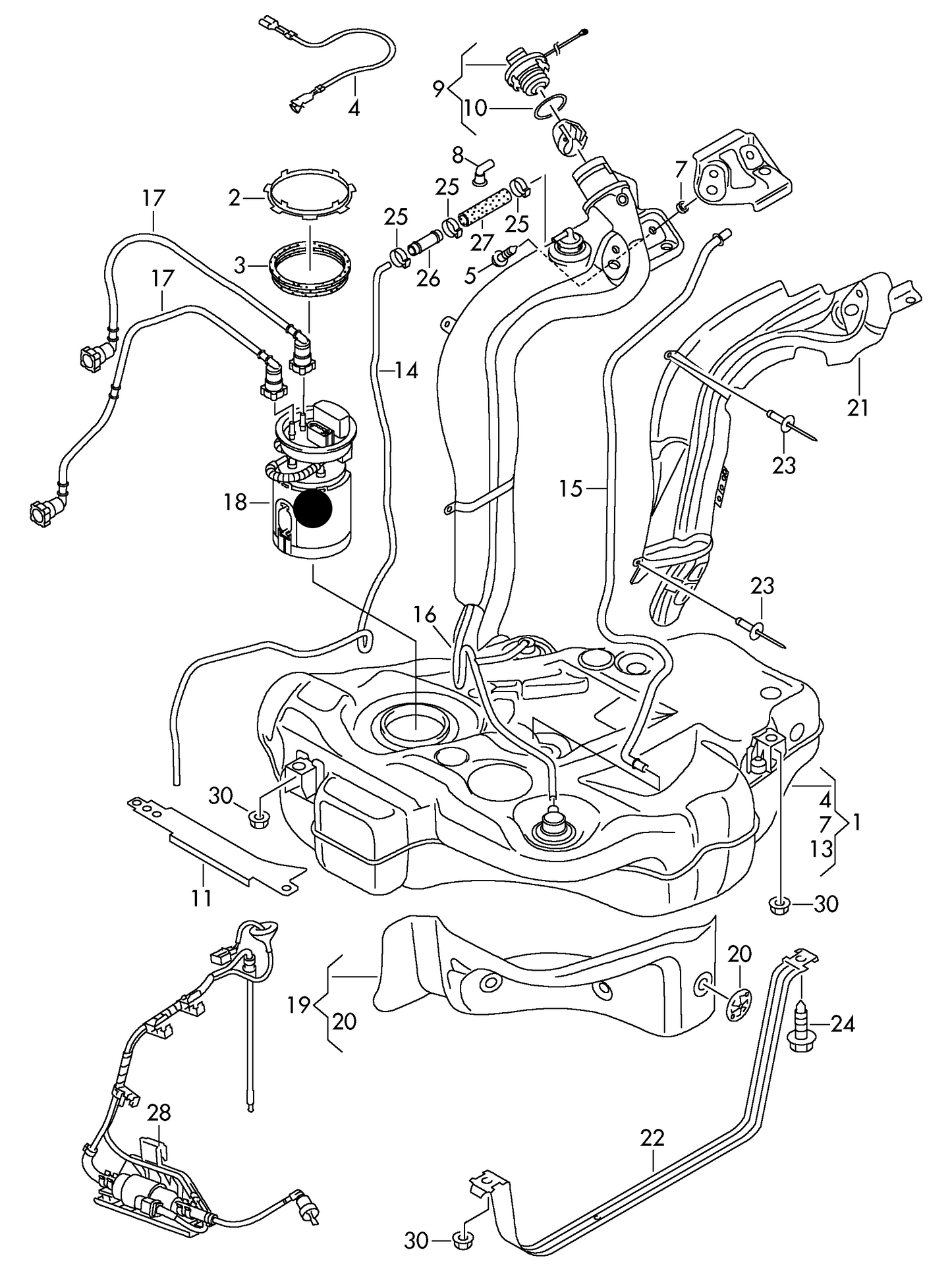 630665 Hella Fuel Pump & Sender Various VAG 1.6/1.9tdi 04> **Check B4U Buy**