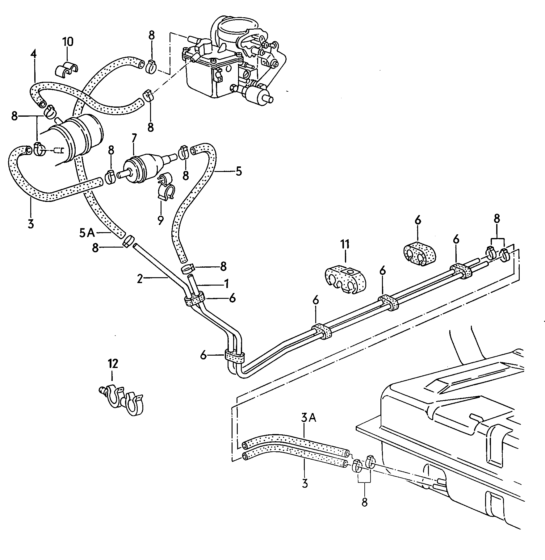 022-000 VW Polo fuel line / fuel filter