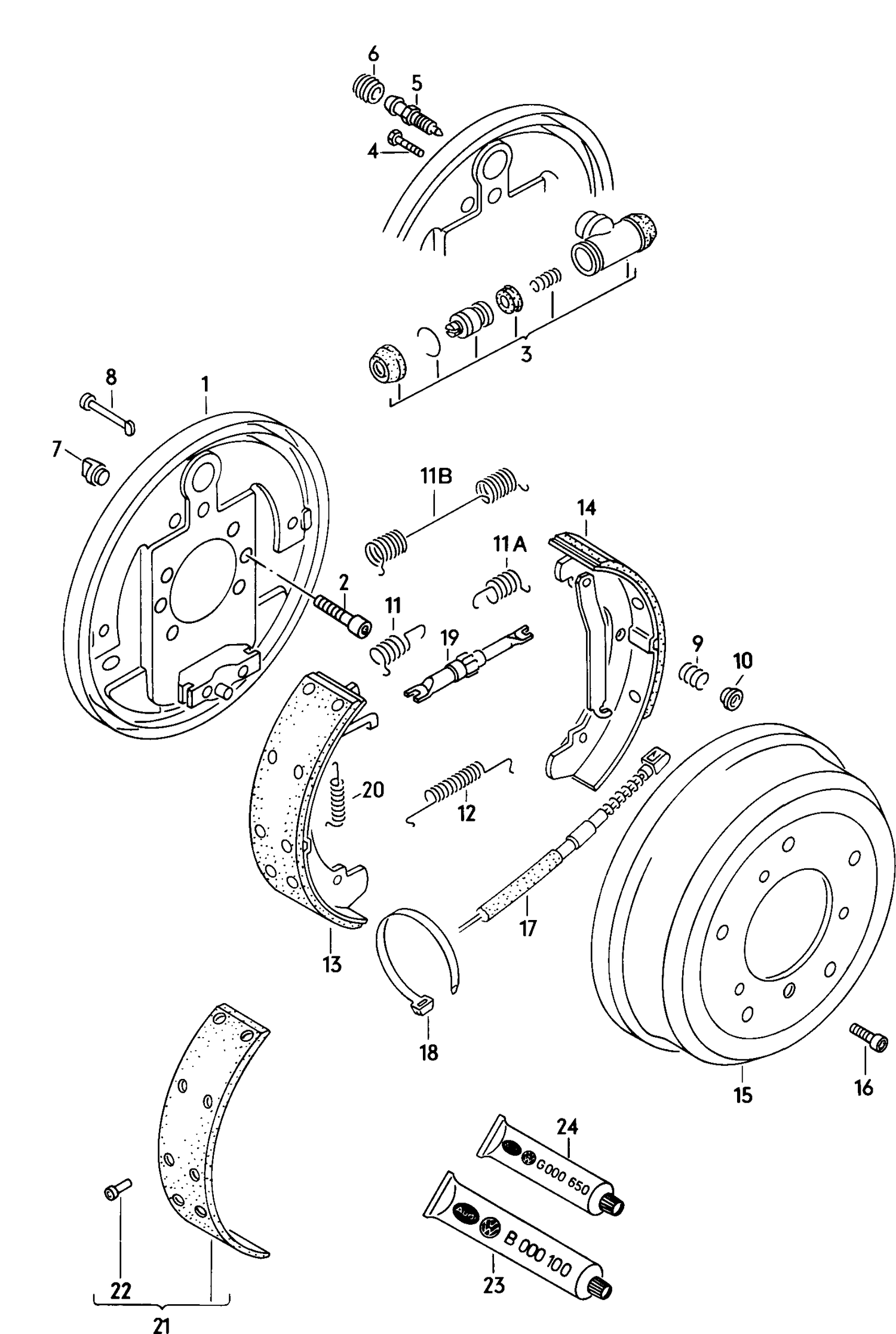 061-010 Volkswagen LT, LT 4x4 1975>1996 Twin rear wheels 291-296 M512:293-296  270x65mm