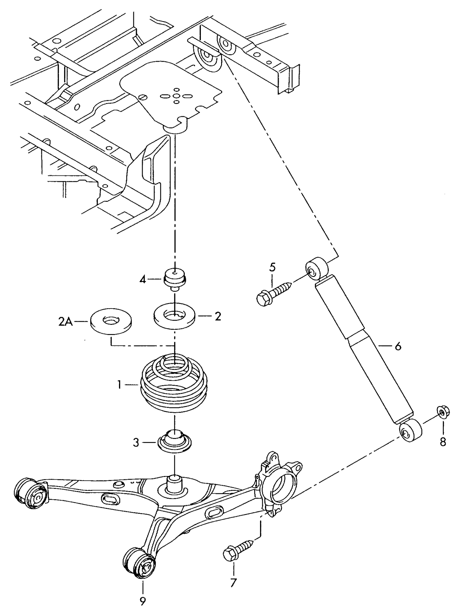511-010 T4 7D Rear suspension, anti-roll bar 'Follow links below to purchase'