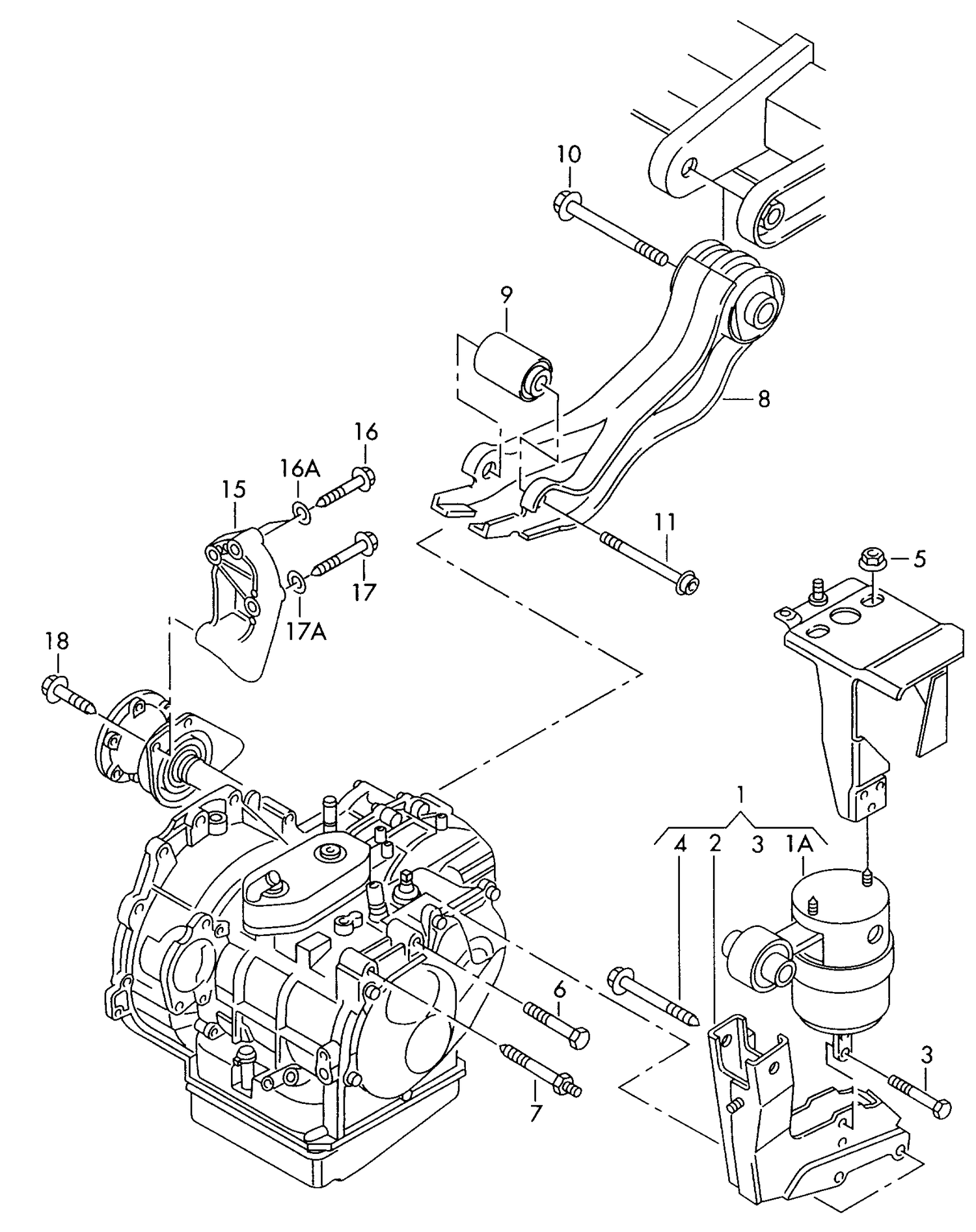 399-020 T4 (7D) transmission securing parts 4-speed automatic gearbox DNB,DML,DNA, DND,DNC,DNE, DNF