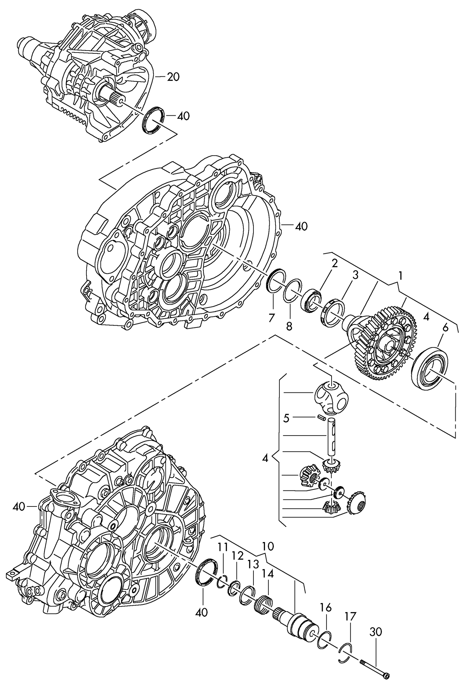 409-017 T5.1 (7E) 2010>2015 inner Stub shaft>Driveshaft MQ500,KUP,MKB