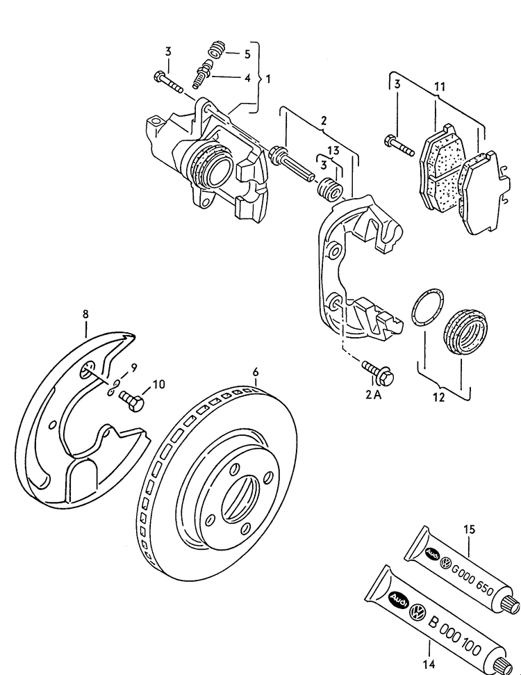 615-025 Audi Coupe 1989>1994