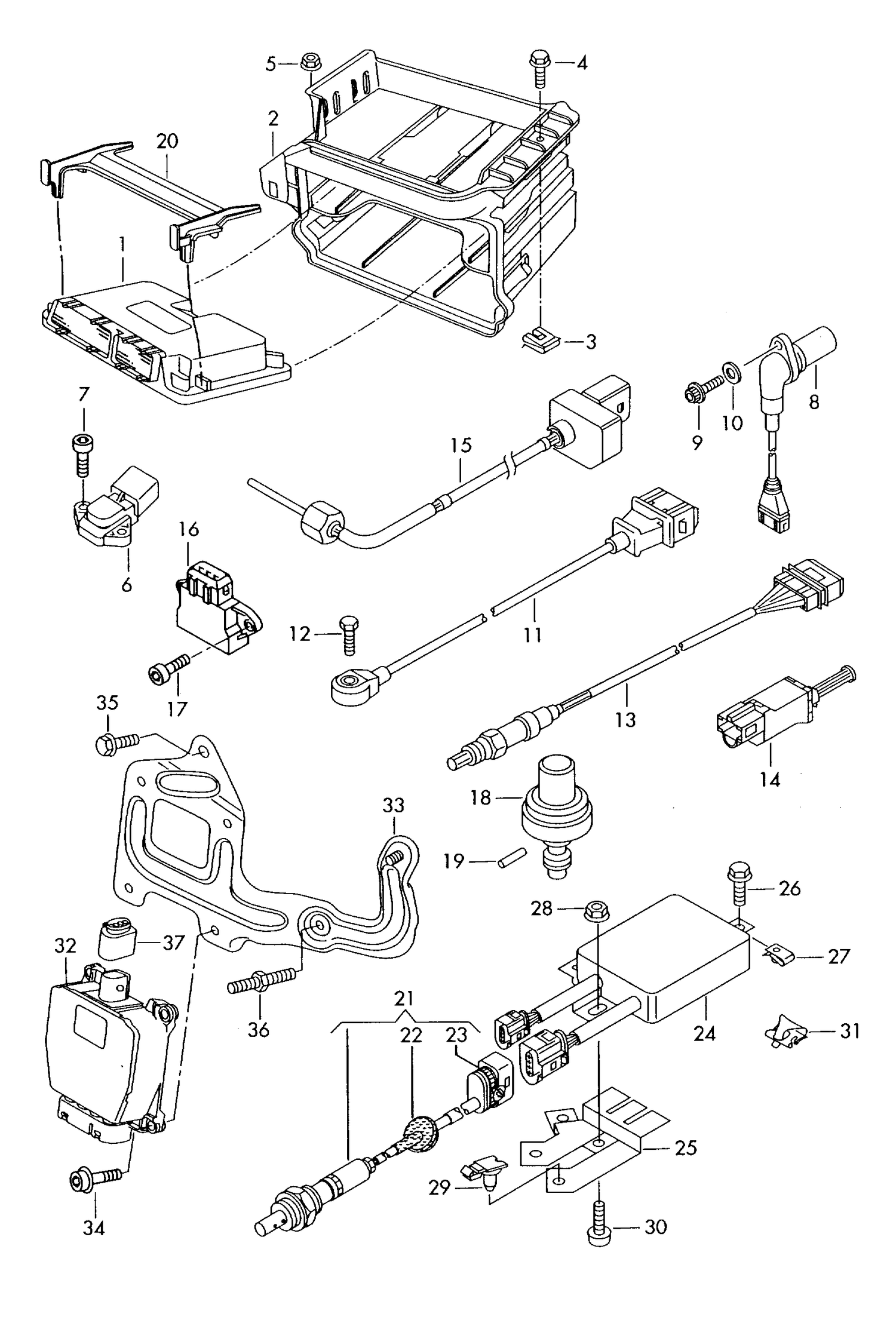 906-000 Touareg 7L knock sensor impulse sender