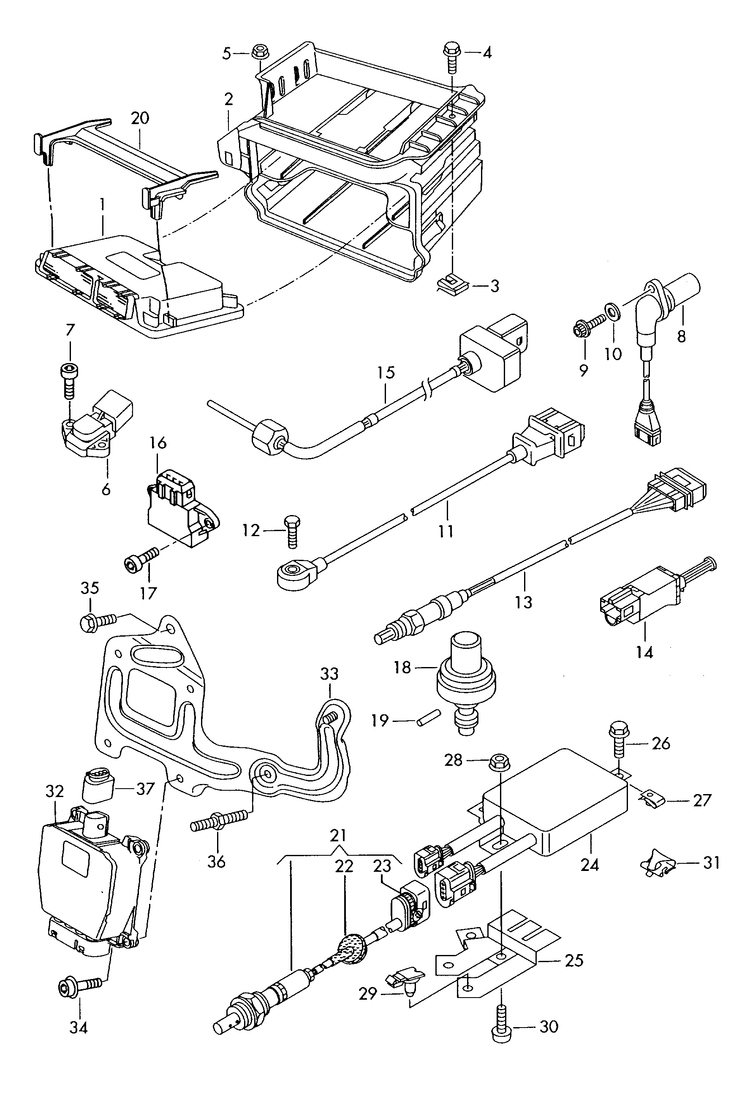 906-000 Touareg 7L knock sensor impulse sender