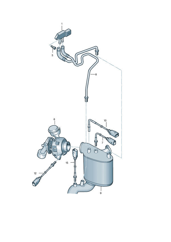 906-015 T5 1.9/2.5 7H/7J 2003>2009 Pressure difference sender