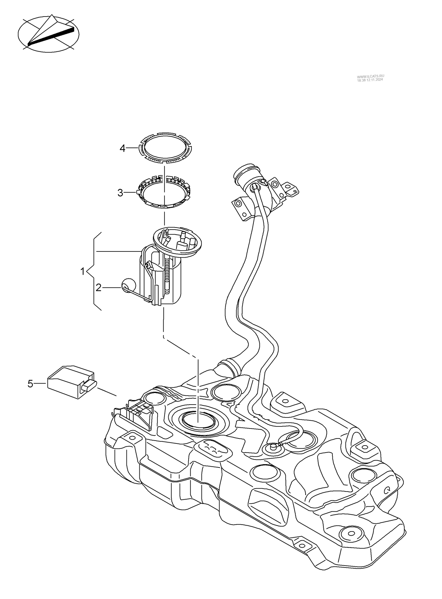 919-030 Fuel delivery unit and sender for fuel gauge VW Crafter 2016>