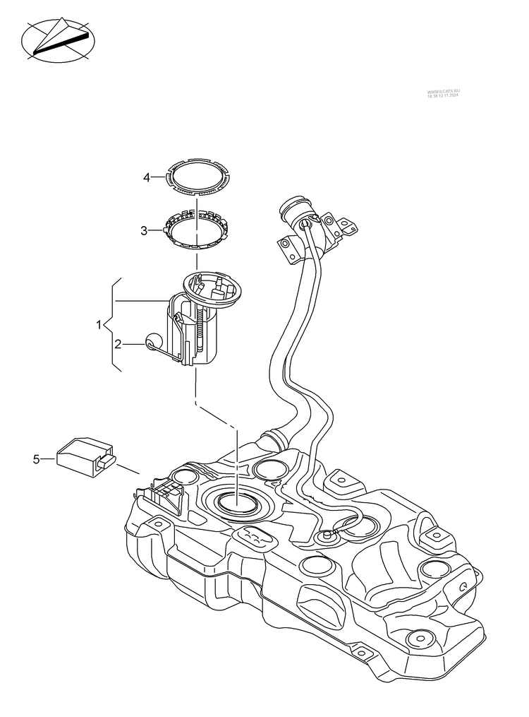 919-030 Fuel delivery unit and sender for fuel gauge VW Crafter 2016>