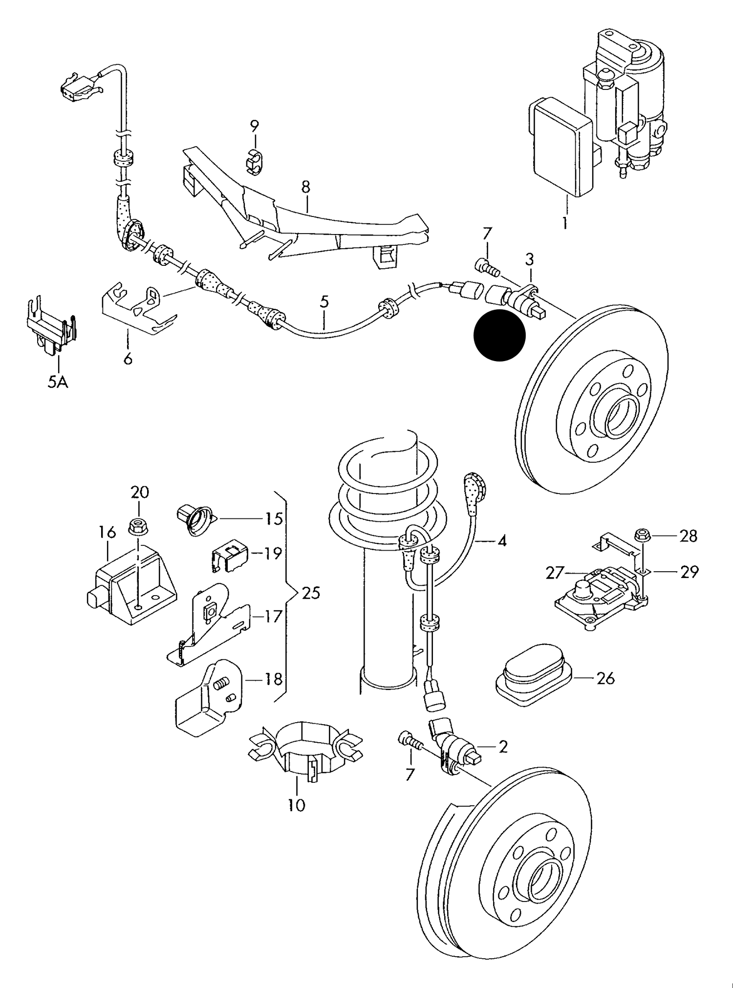 927-000 Audi A2 2000>2005 control unit & abs speed sensor ‘Please select parts from links below, prices will update’