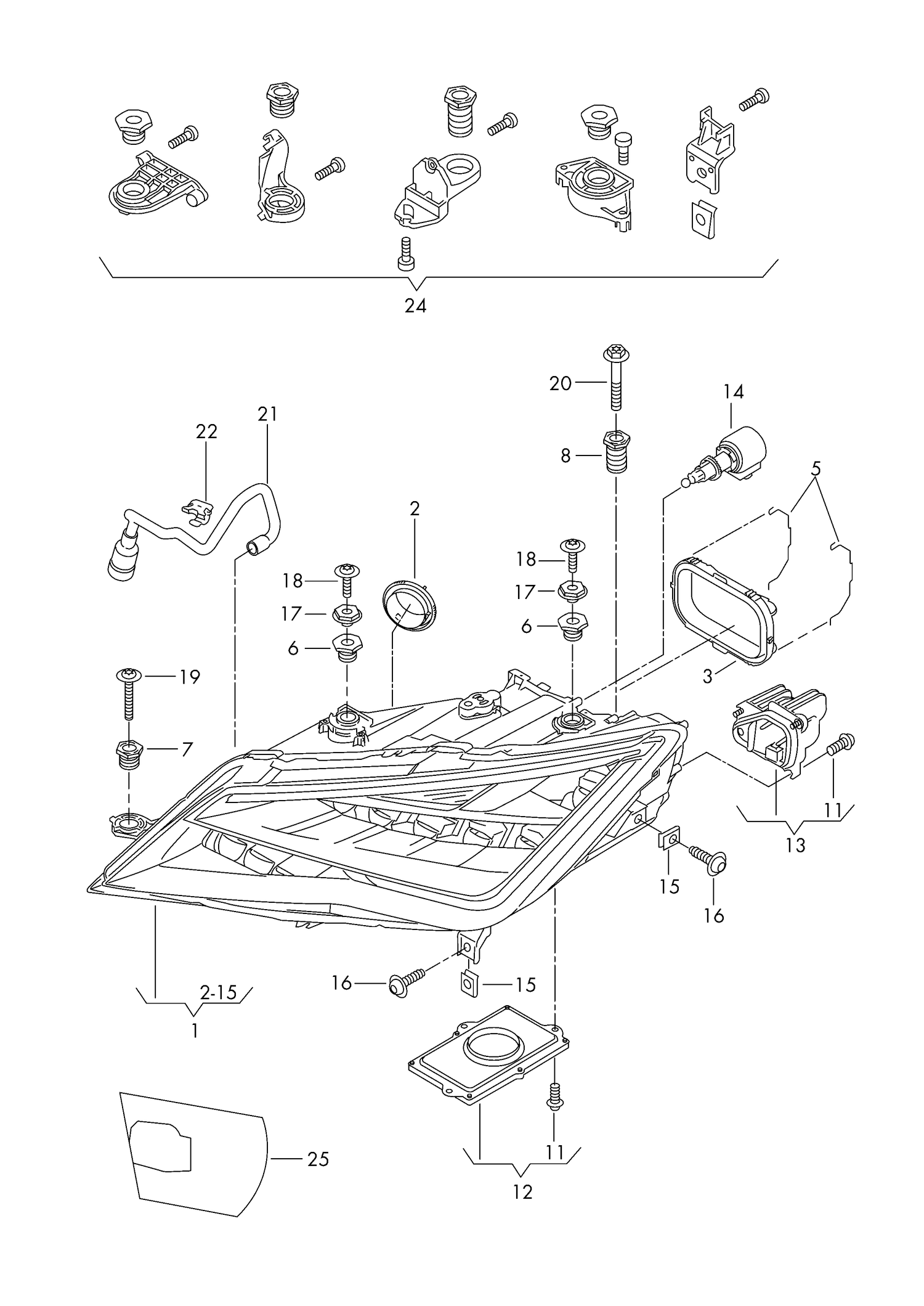 941-010 Seat Leon 2013>2018 LED headlight 'PR-8IT'