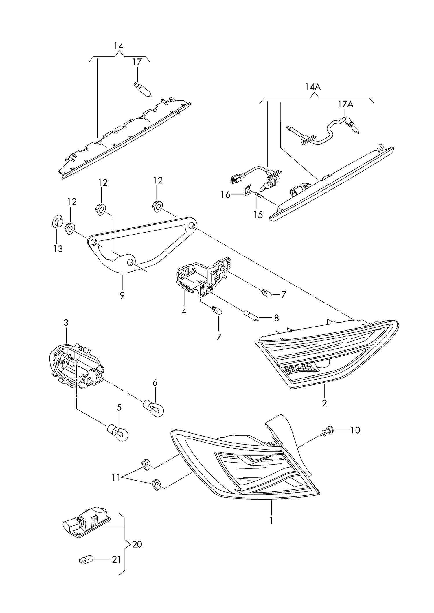 945-010 Led tail light, additional brake light, licence plate light D>>-07.11.2016 PR-8SK+K8C, K8G