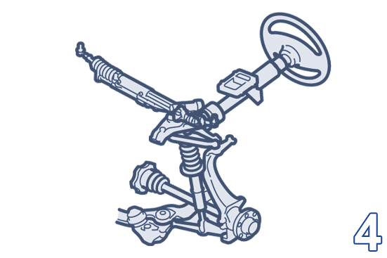 Front axle / suspension