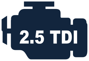 VW Transporter T5 (7J) Pick-Up 03>10 ''2.5 TDI PD Diesel AXD,AXE,BNZ,BPC engines 128/172BHP''