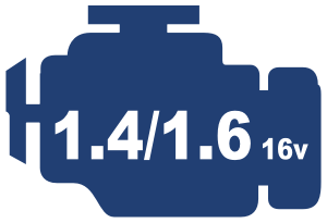 VW Bora (1J) 99>05 1.4 16v Petrol AHW;AKQ;APE;AXP;BCA, 1.6 16v  ATN;AUS;AZD;BCB Petrol engines