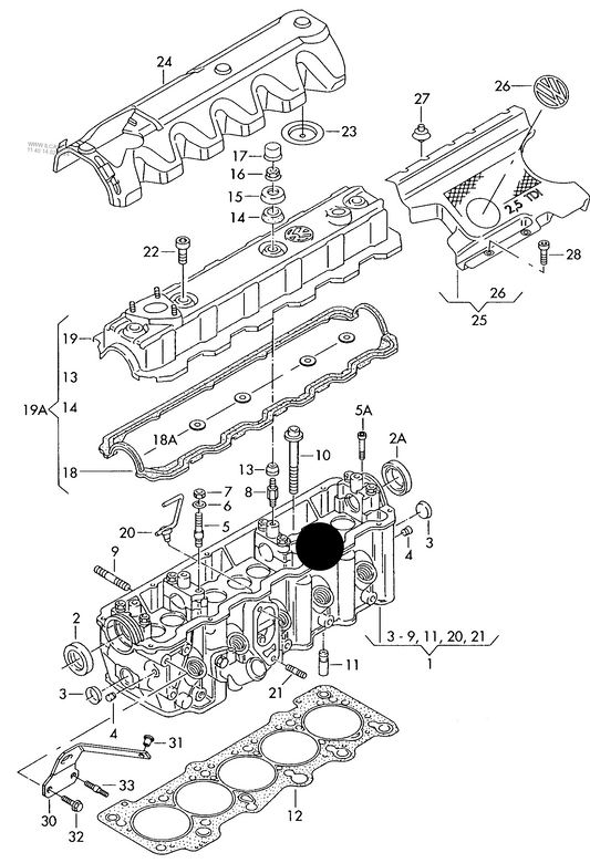 (ITEM 1) 908157 OE Quality New Cylinder head complete AAB eng no 272503>274330