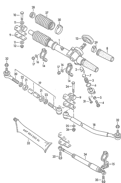 (27) 104222 TOPRAN Steering Rack Boot